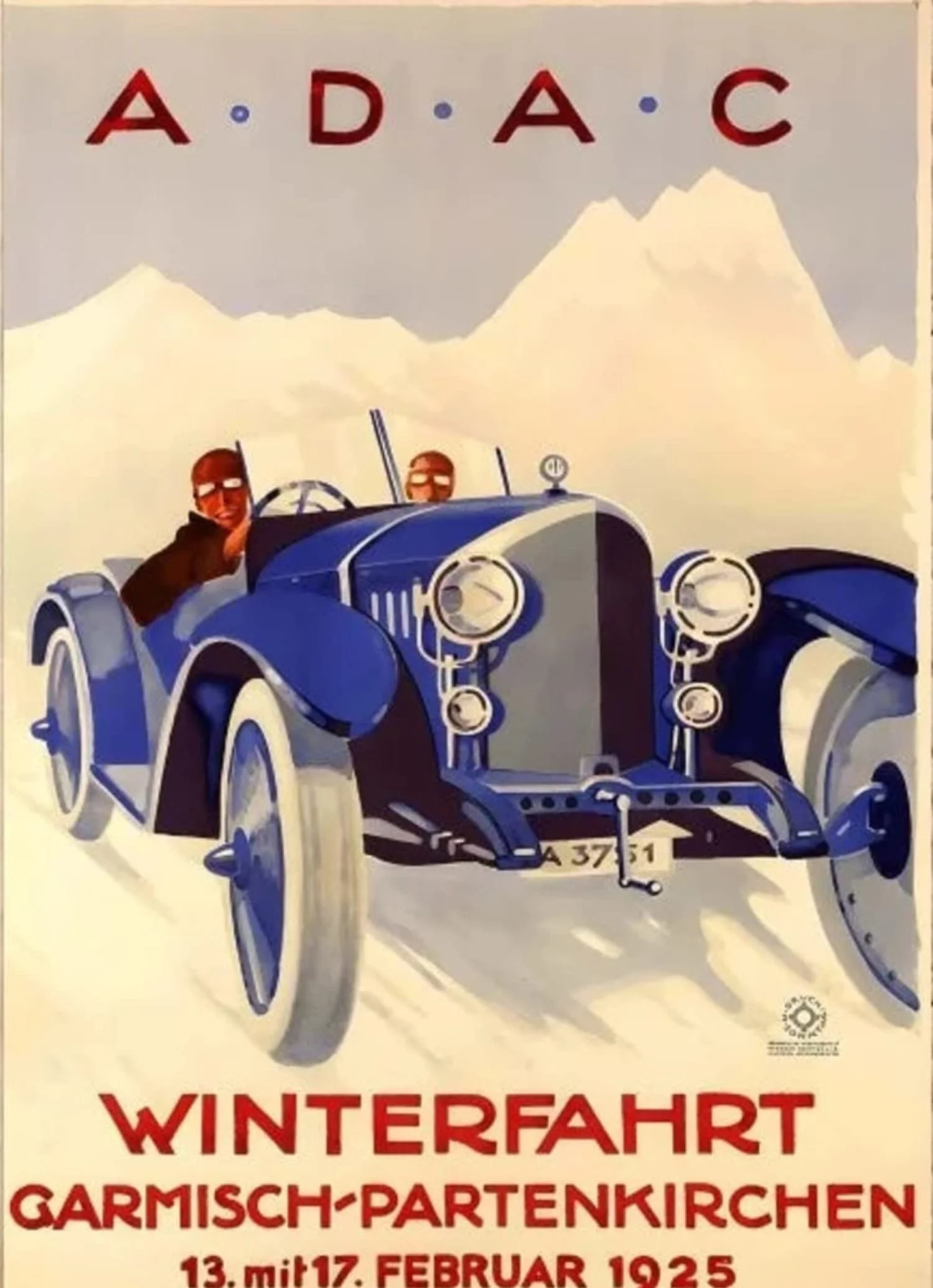 A.D.A.C. Winterfahrt | Vintage Racing Art - Image 4