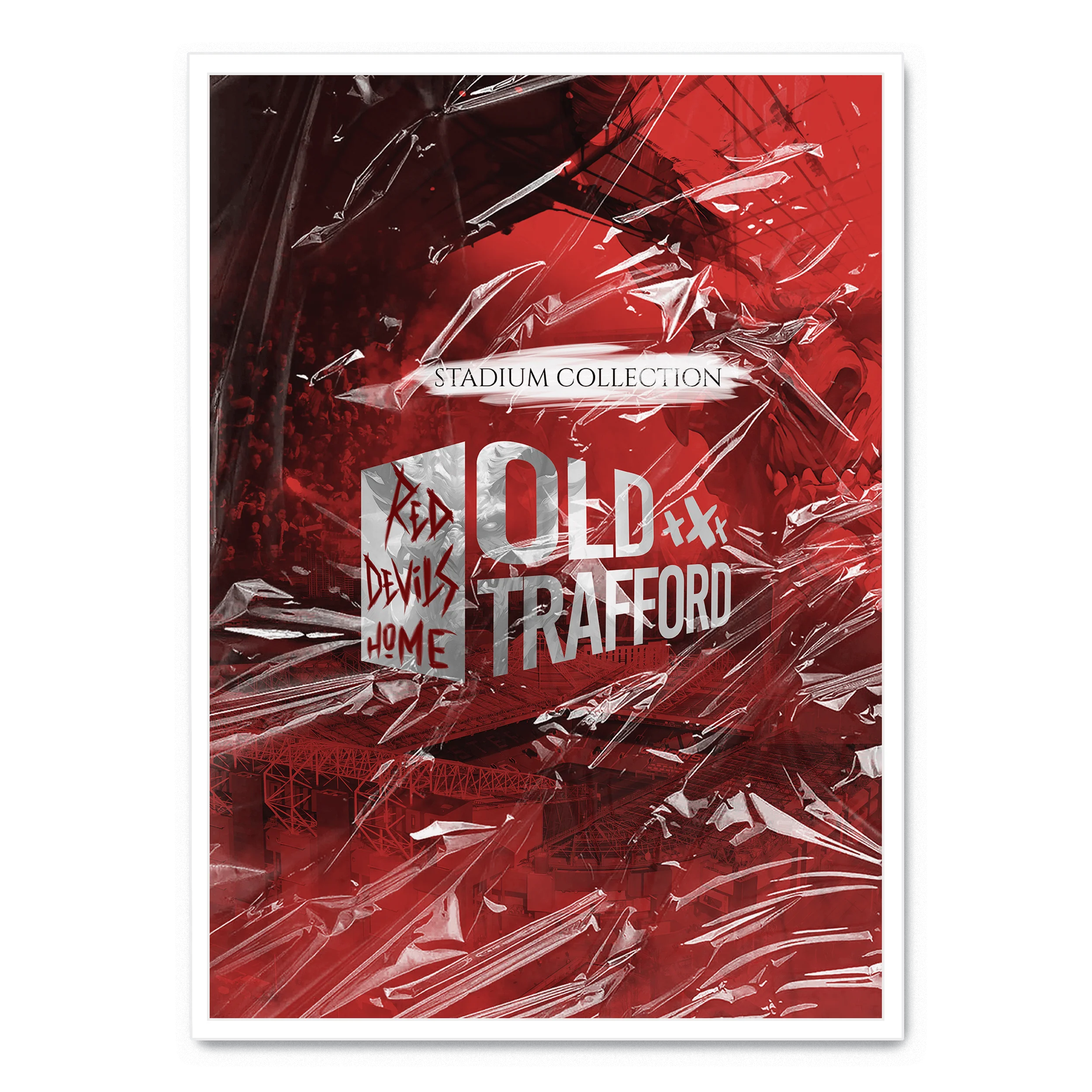 Old Trafford | Vintage Manchester United Football Art - Image 2