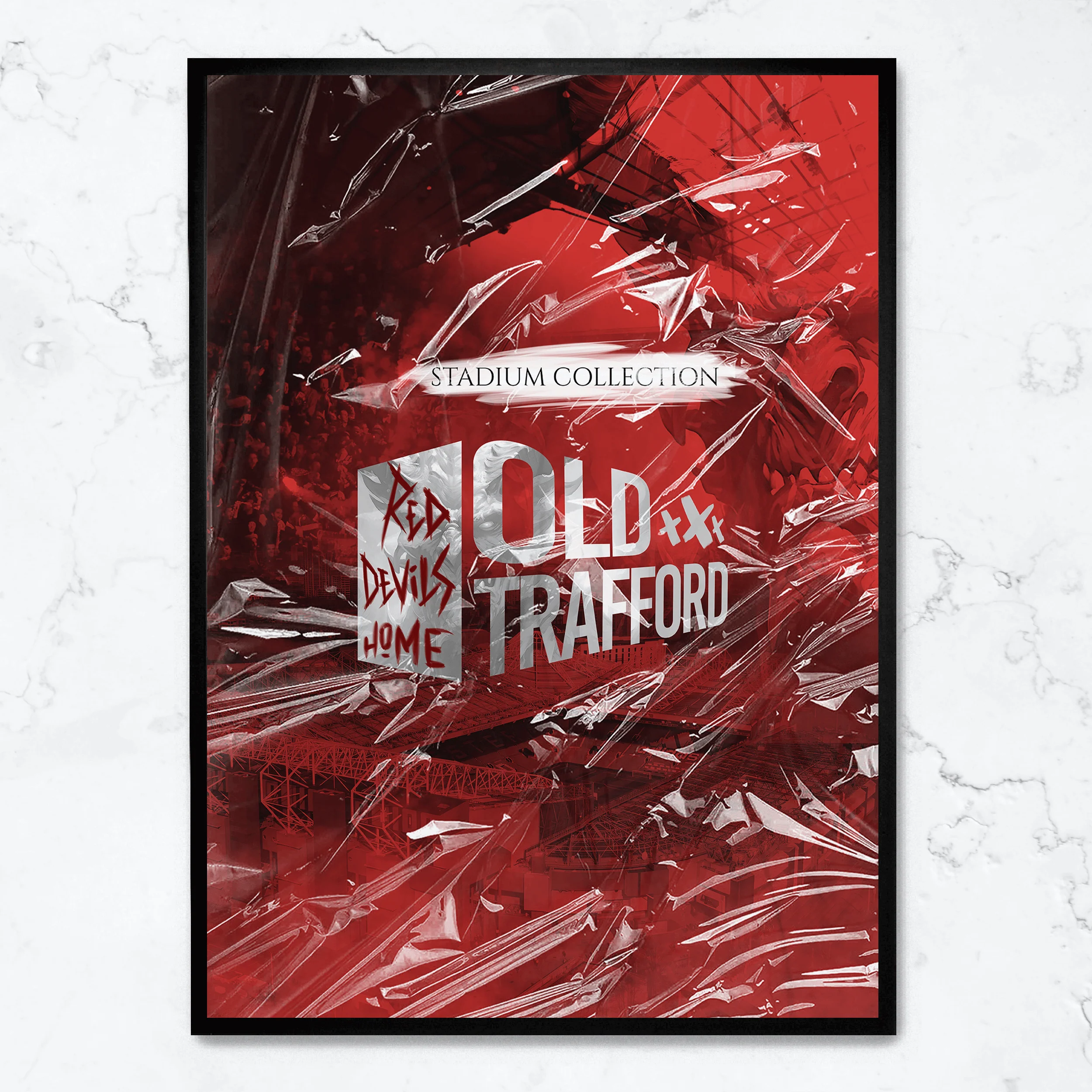 Old Trafford | Vintage Manchester United Football Art - Image 4
