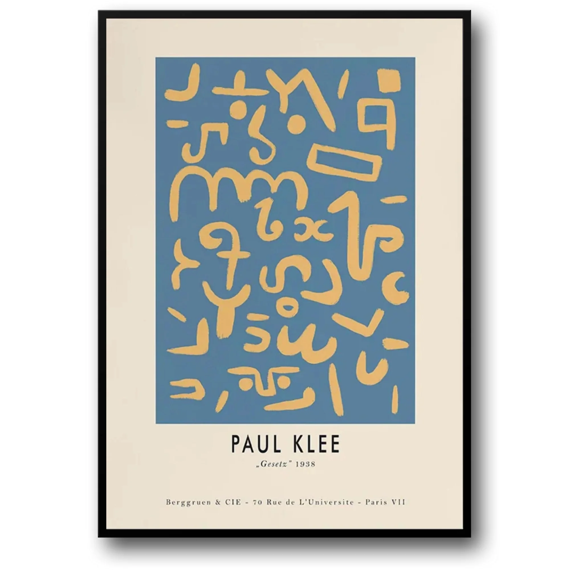 Paul Klee | Gesetz 1938 | Abstract Vintage Art