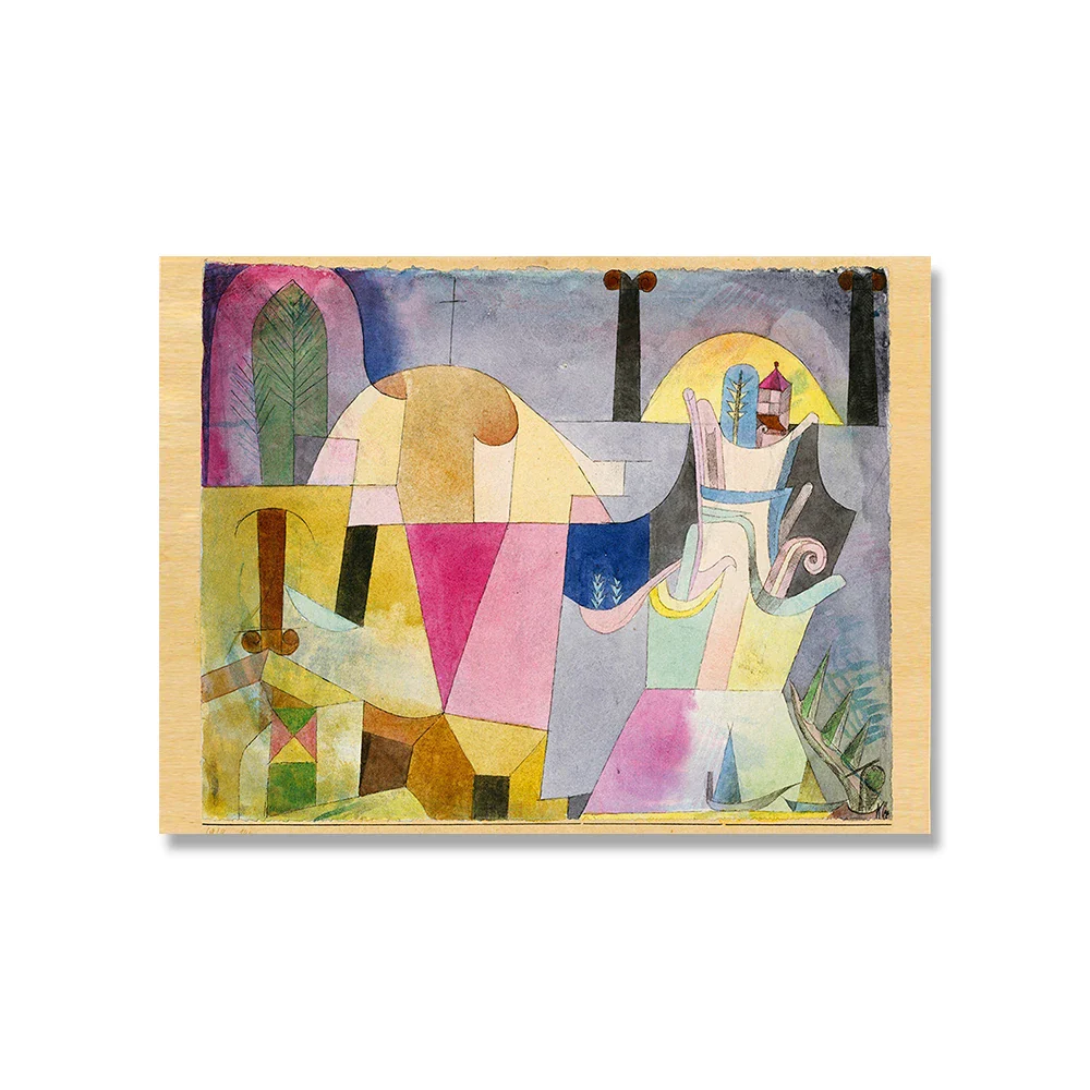 Paul Klee | Black Columns in a Landscape 1919 | Vintage Abstract