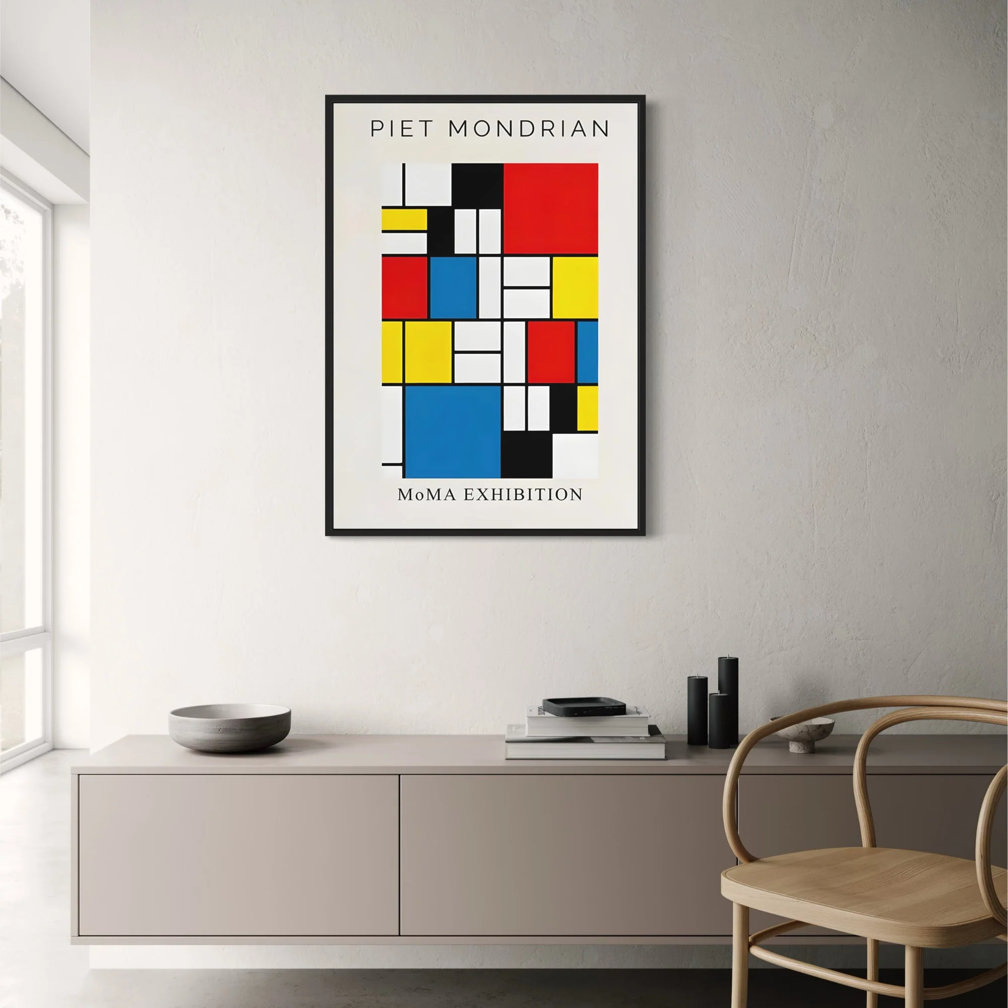Mondrian Composition | Abstract Color Blocks - Image 2