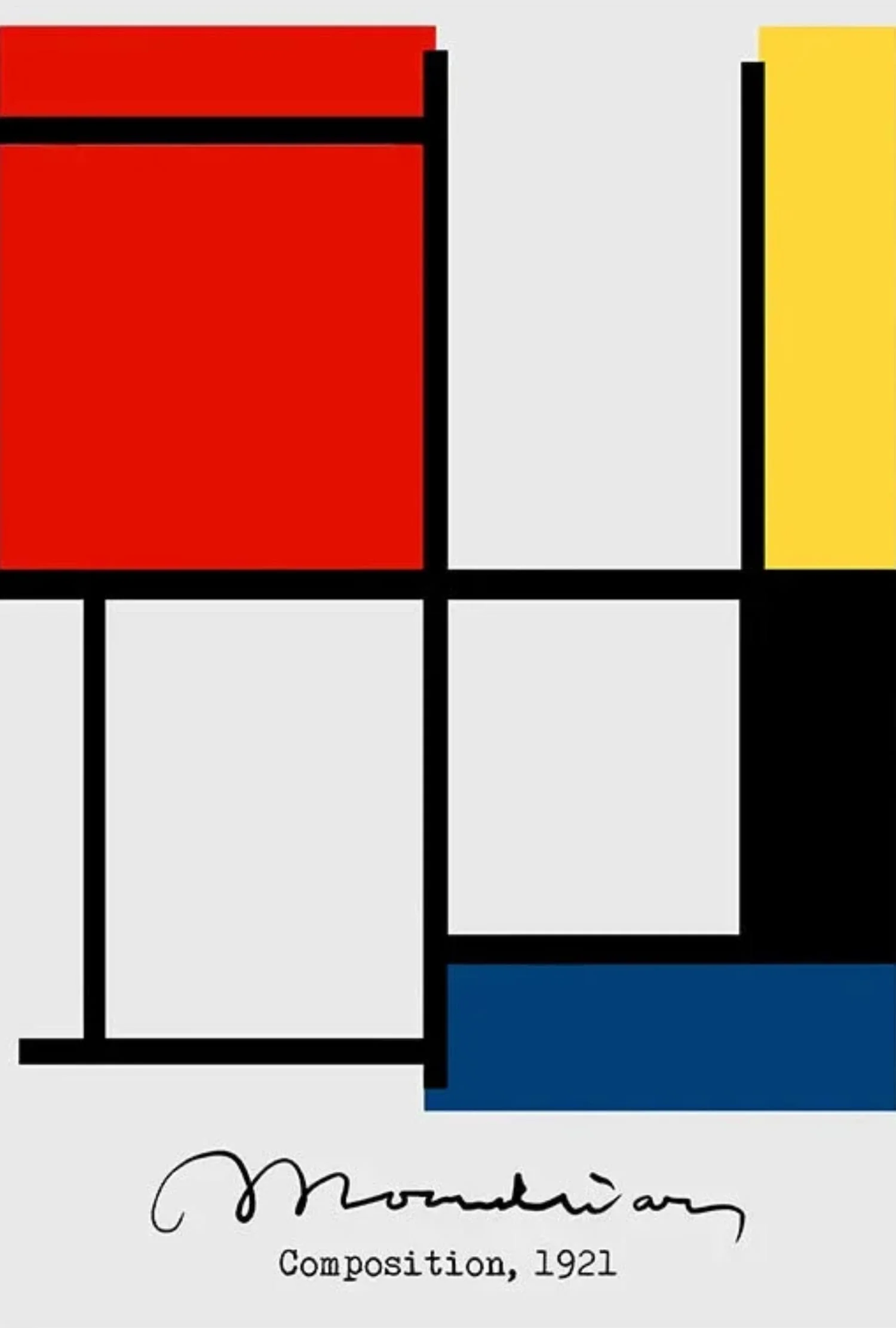 Piet Mondrian | Composition No. II | Modern Geometric Abstract - Image 4