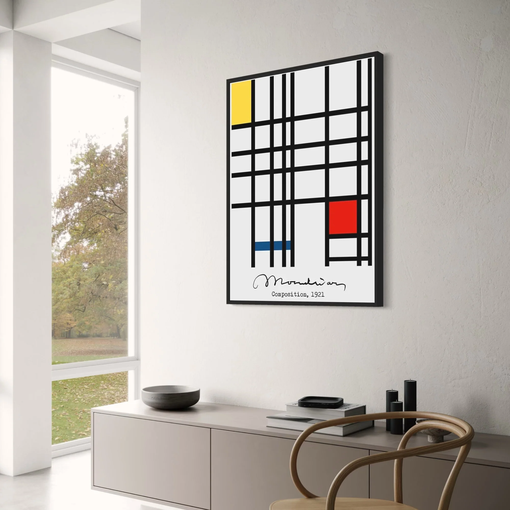 Mondrian | Yellow Blue Red Composition | Modern Abstract - Image 3
