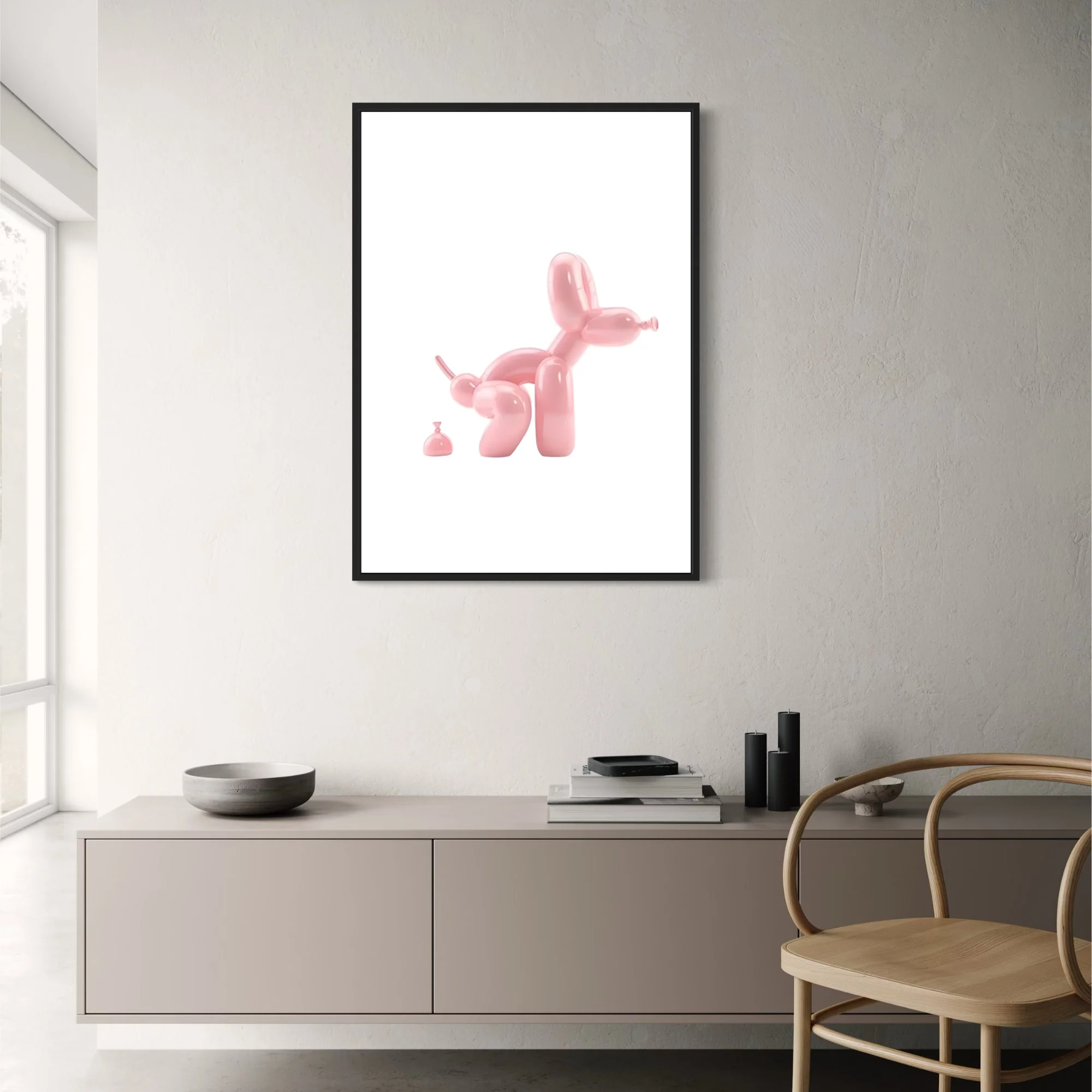 Abstract Balloon Dog | Pop Art | Modern Bathroom Decor - Image 2