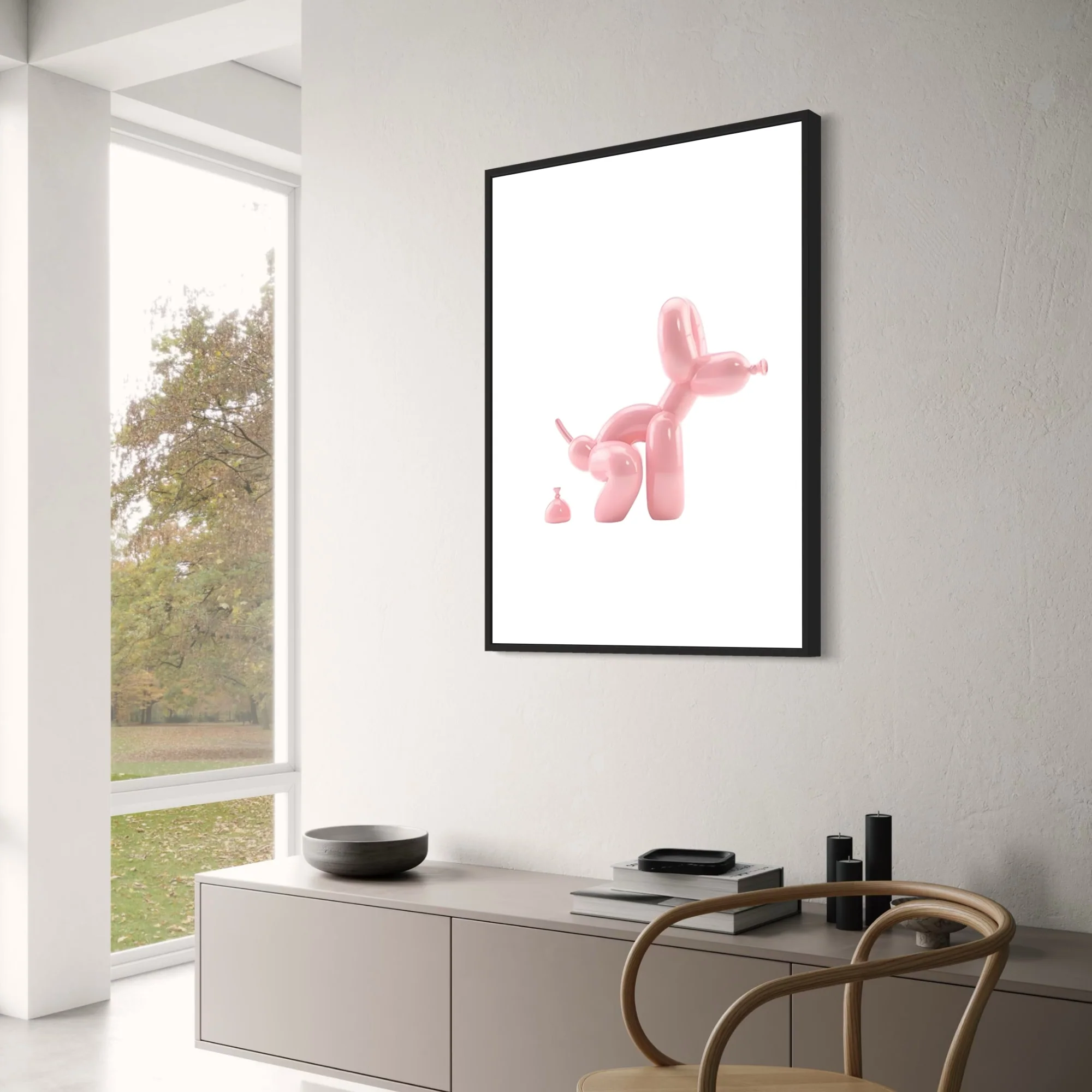 Abstract Balloon Dog | Pop Art | Modern Bathroom Decor - Image 3
