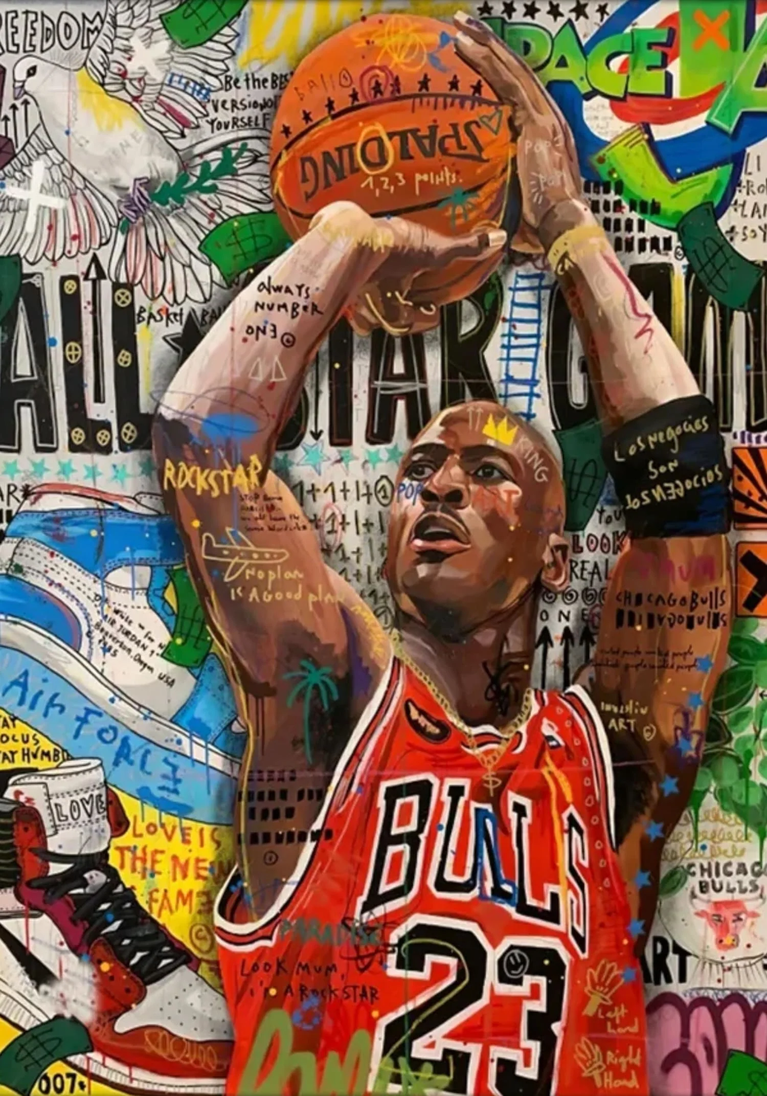 Michael Jordan | Chicago Bulls Graffiti Art - Image 4