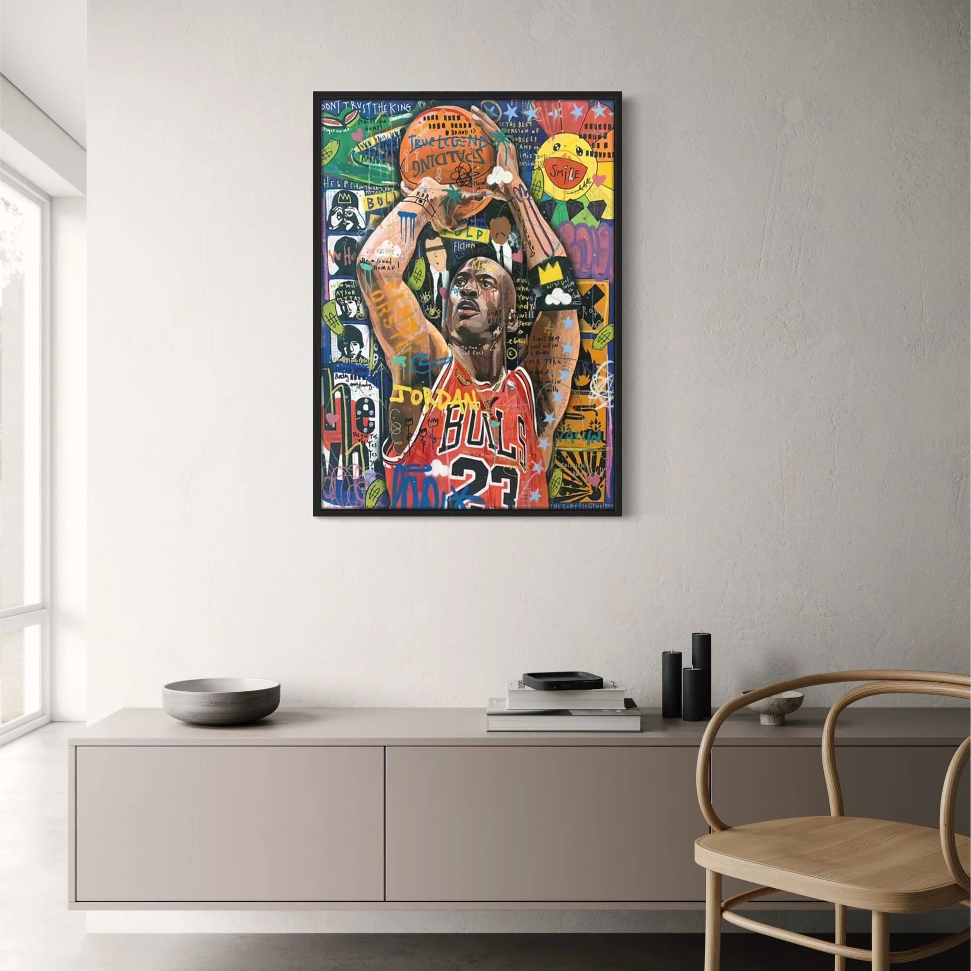 Michael Jordan | Chicago Bulls Graffiti Mural - Image 2
