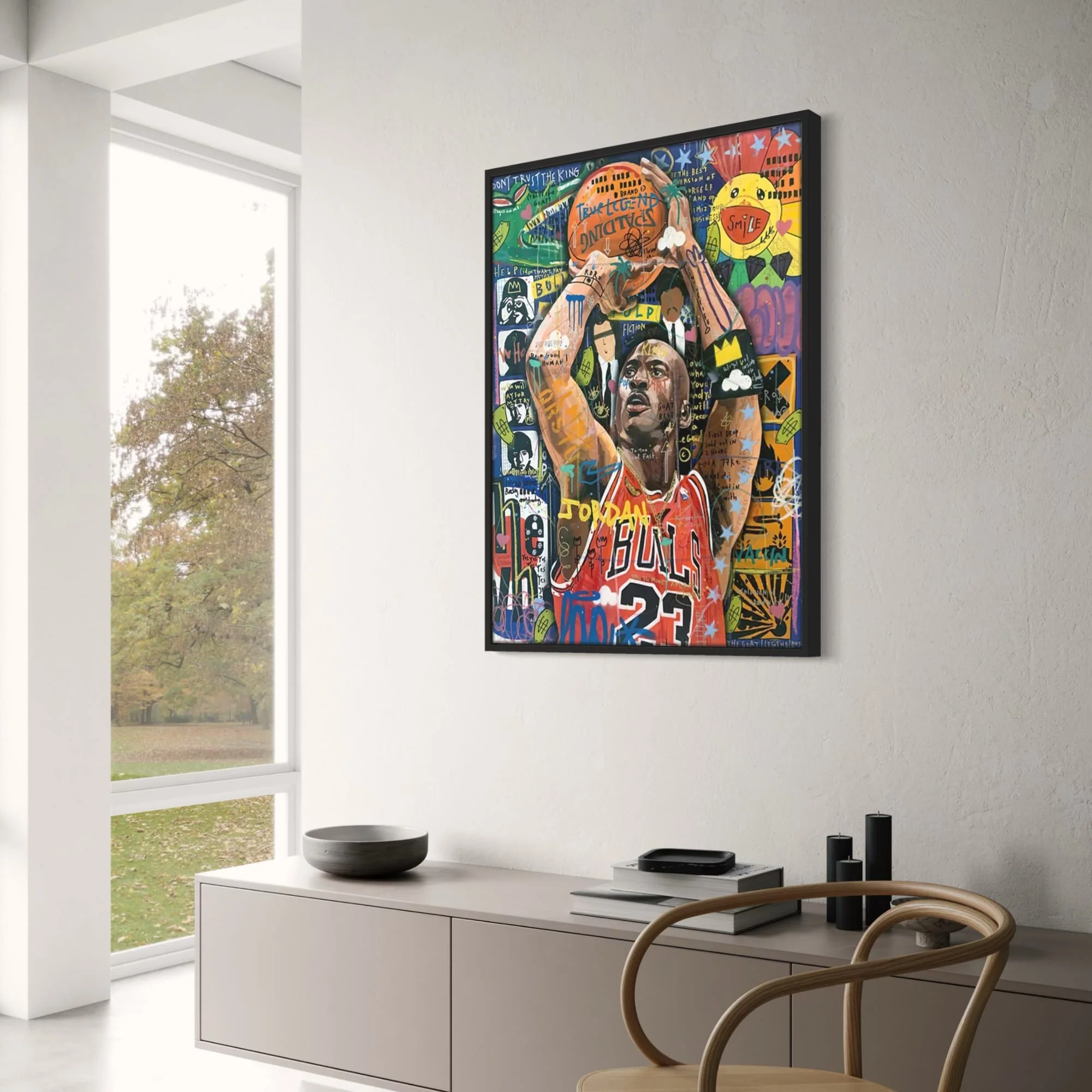 Michael Jordan | Chicago Bulls Graffiti Mural - Image 3