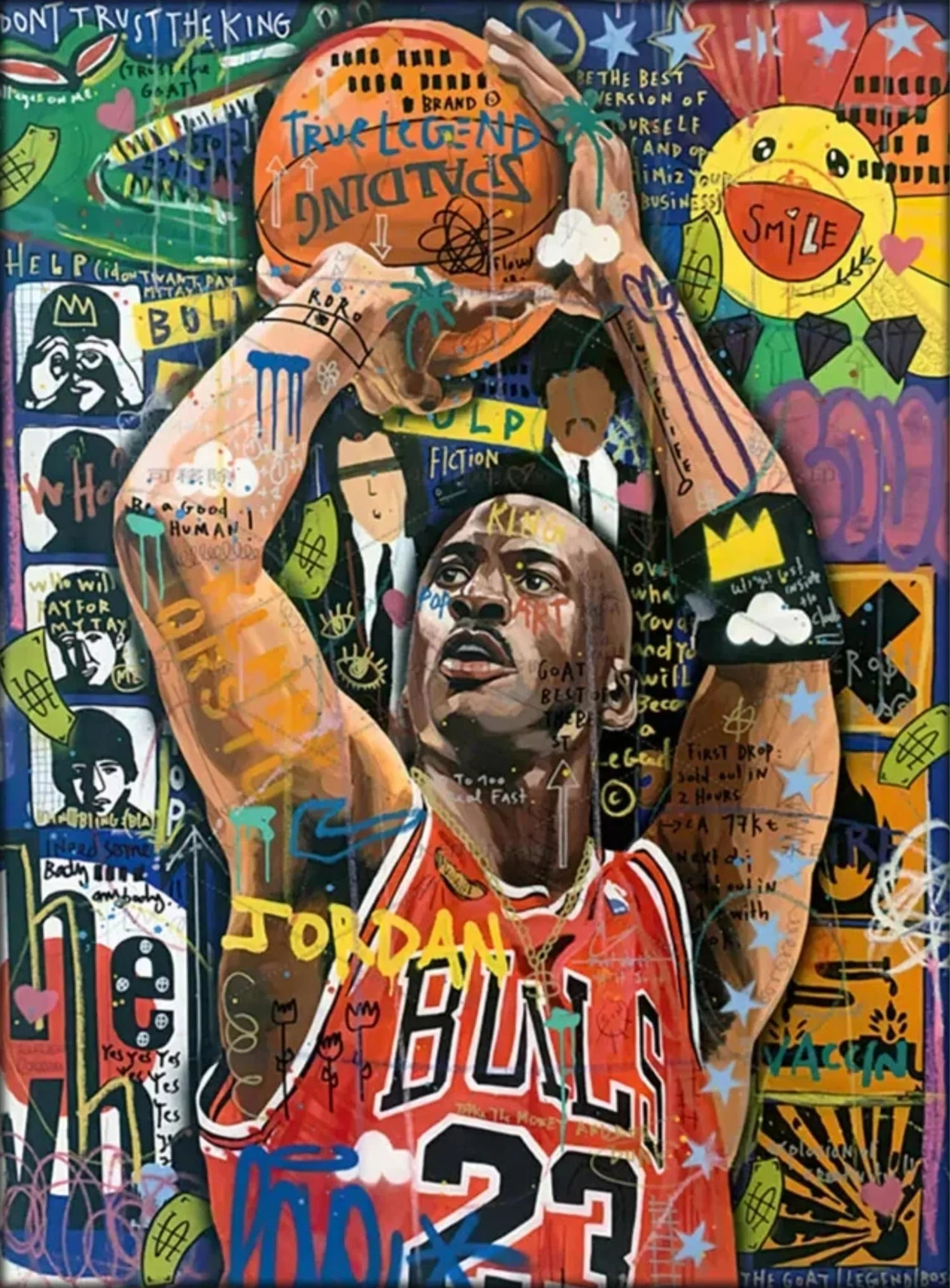 Michael Jordan | Chicago Bulls Graffiti Mural - Image 4