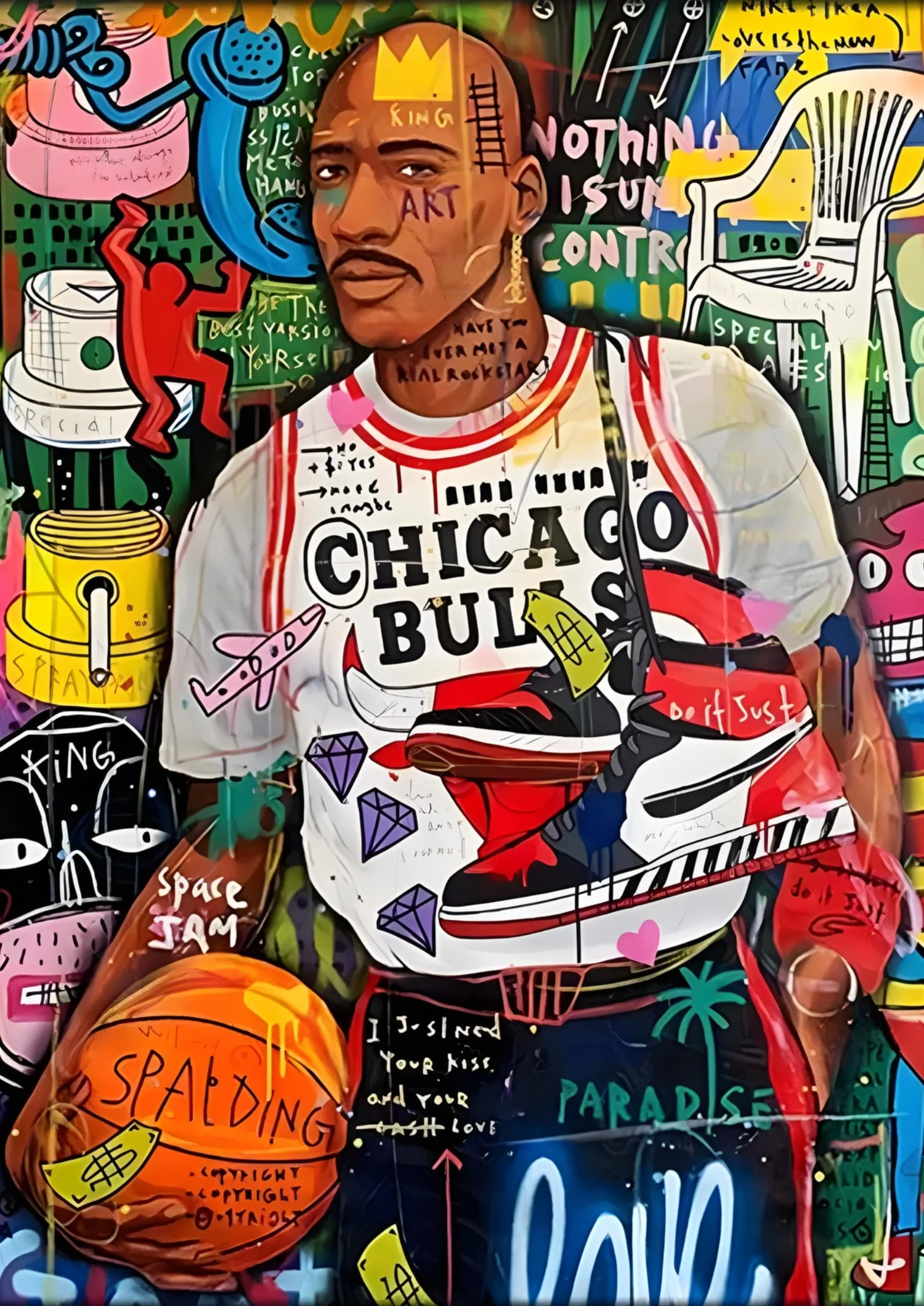 Chicago Bulls | Michael Jordan Graffiti Art - Image 4