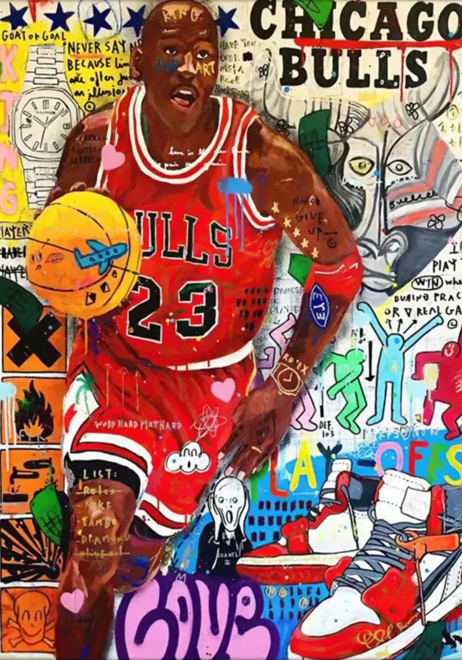 Michael Jordan | Chicago Bulls | Graffiti Style - Image 4