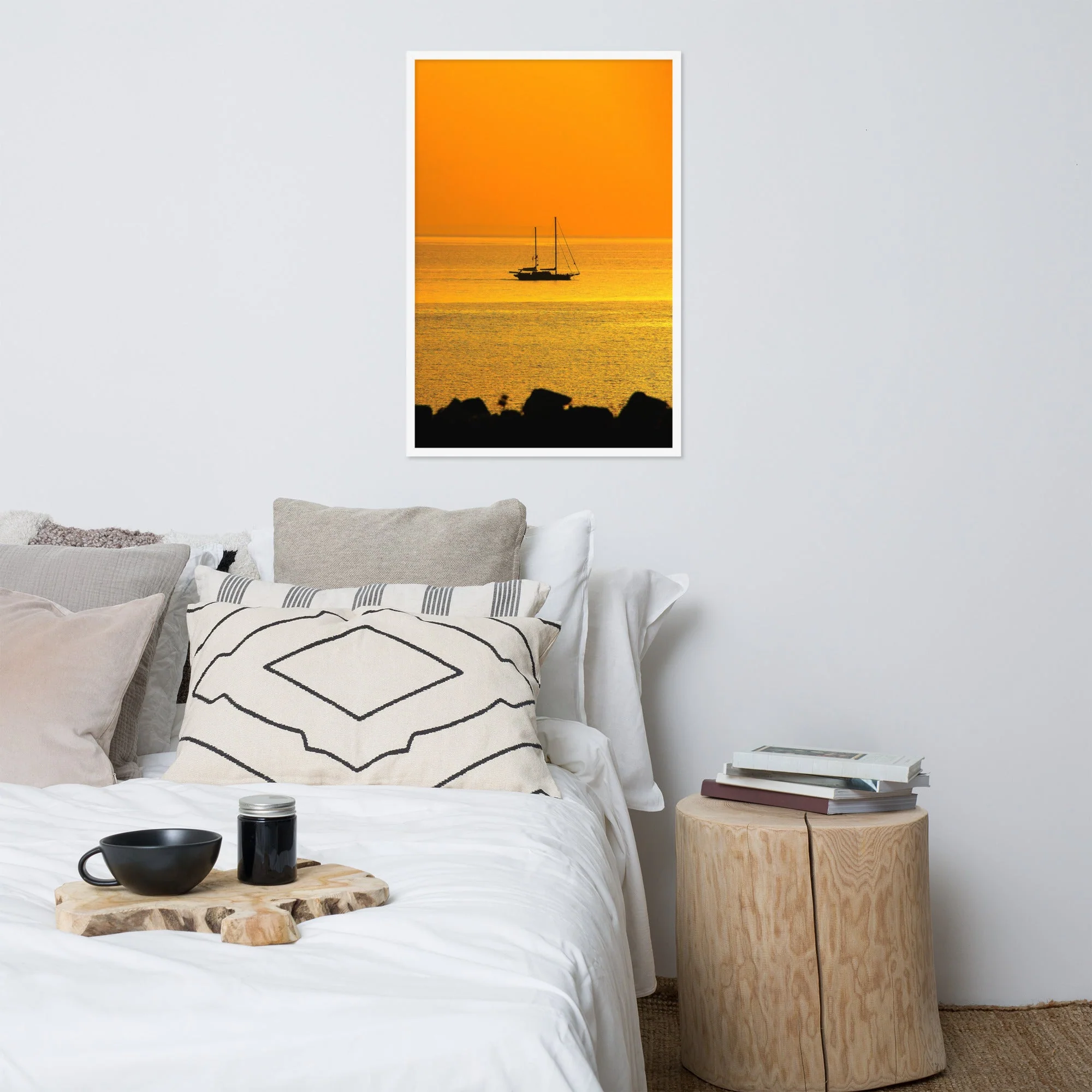 Ship on Golden Sea - Image 2