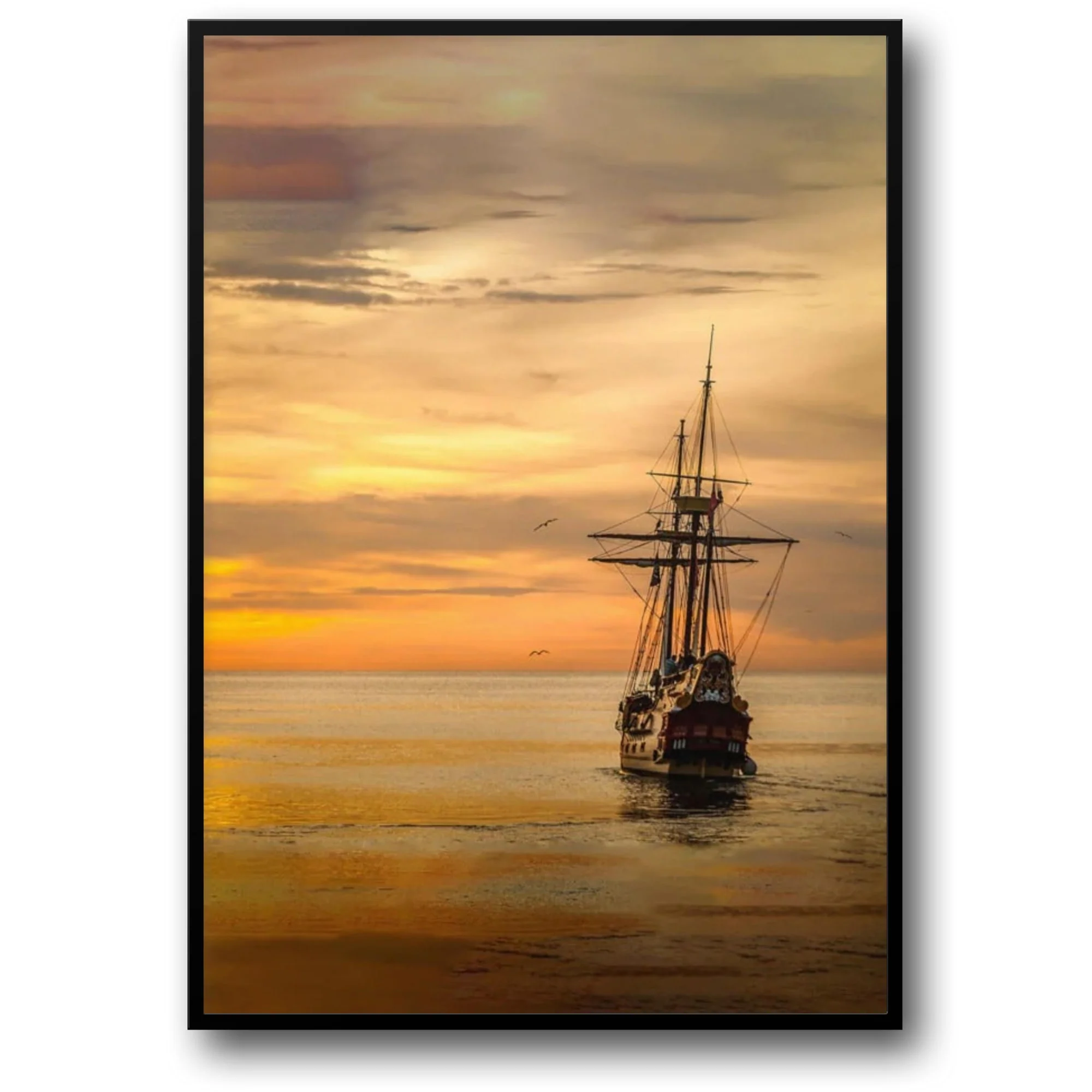 Ship in Sunset