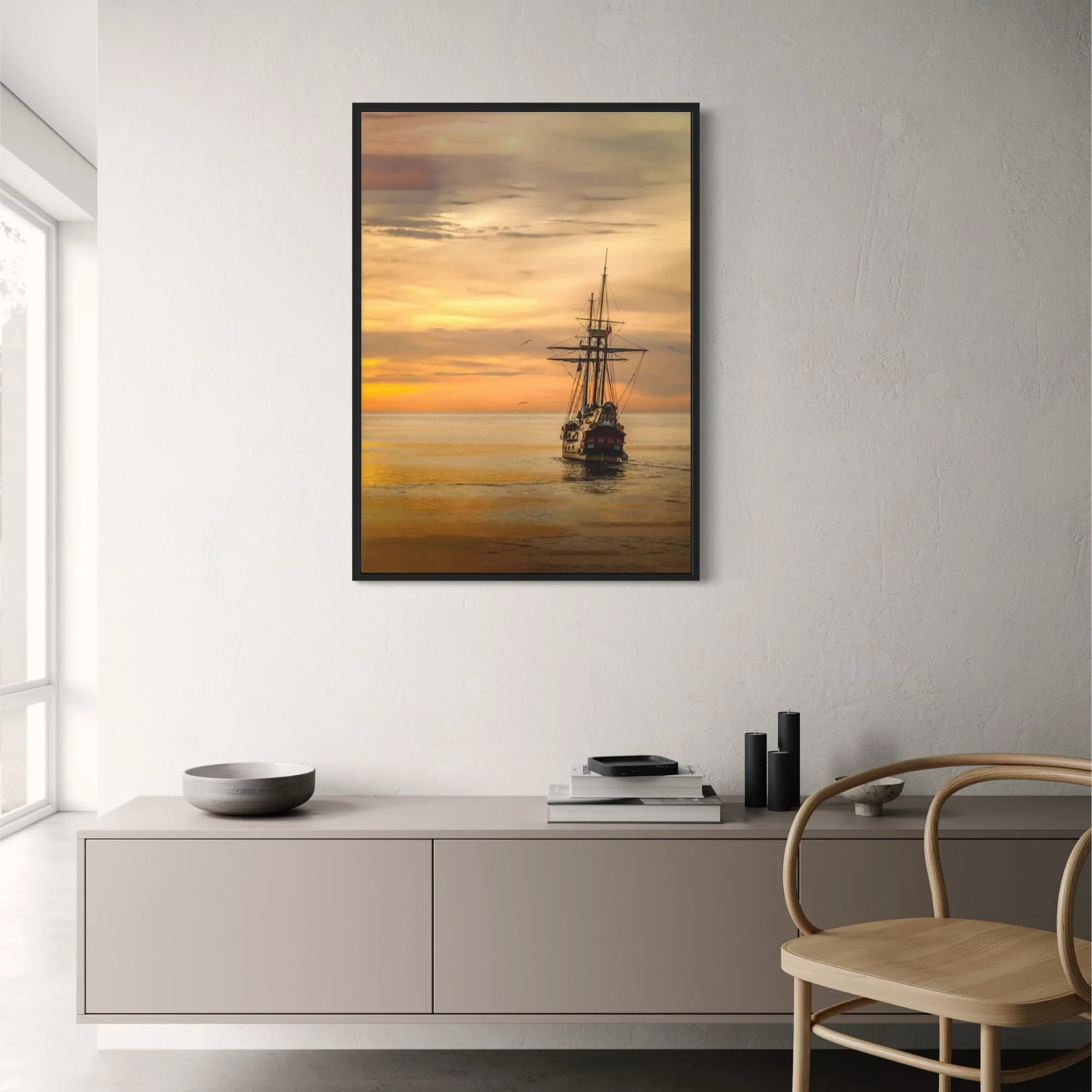 Ship in Sunset - Image 2