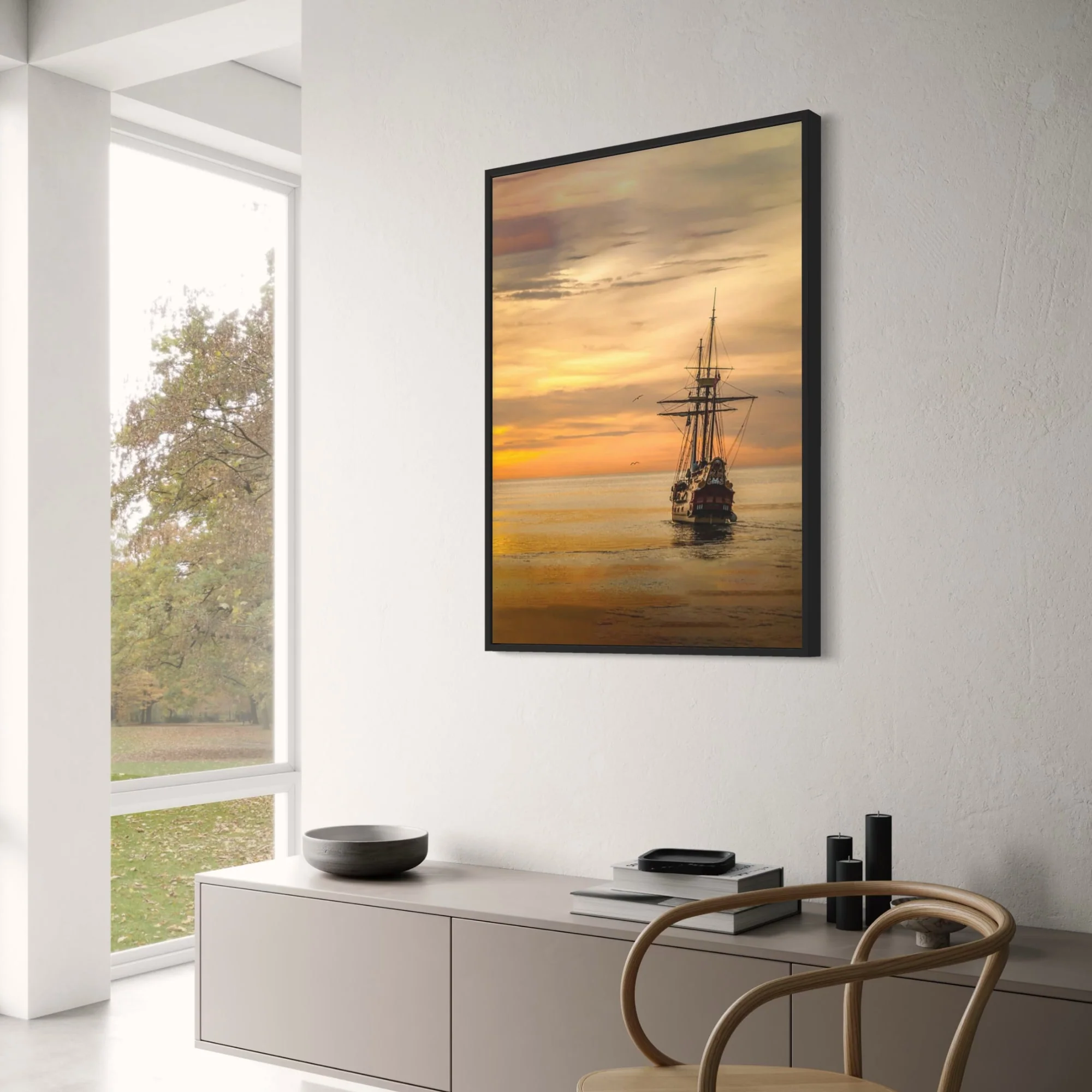 Ship in Sunset - Image 3