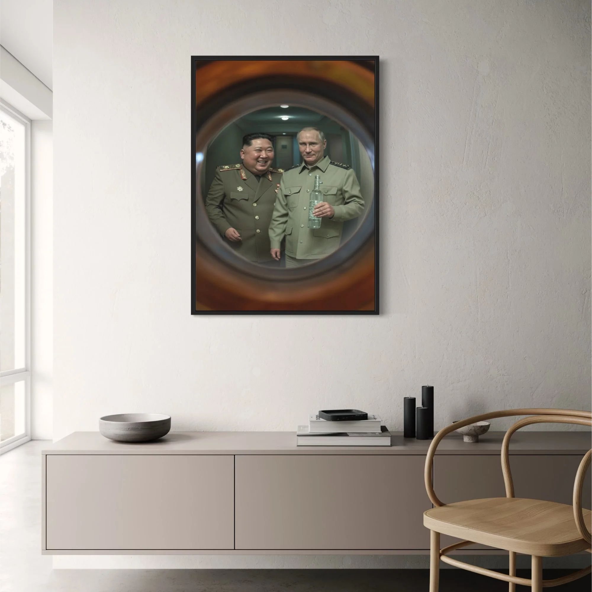 Friend's Drink | North Korea & Russia Leaders | Vintage Historical - Image 2