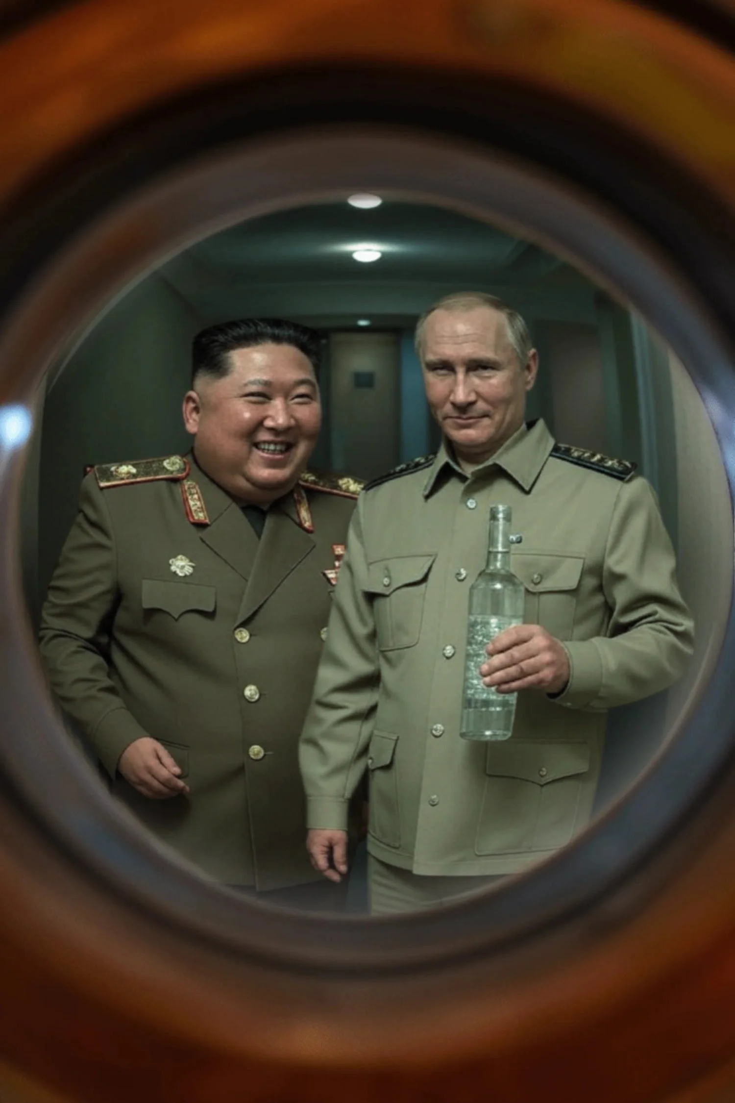 Friend's Drink | North Korea & Russia Leaders | Vintage Historical - Image 4