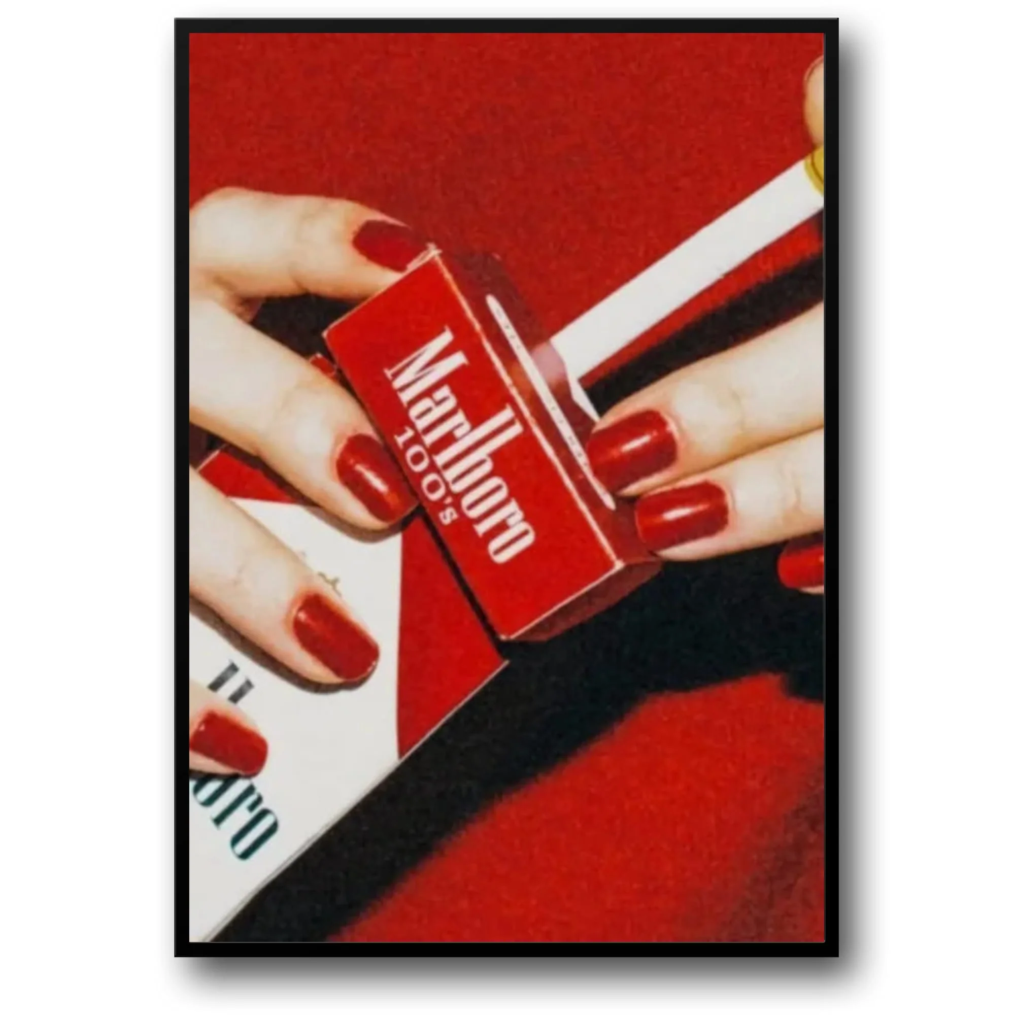 Red Fashion Marlboro Poster | Trendy Cigarette poster