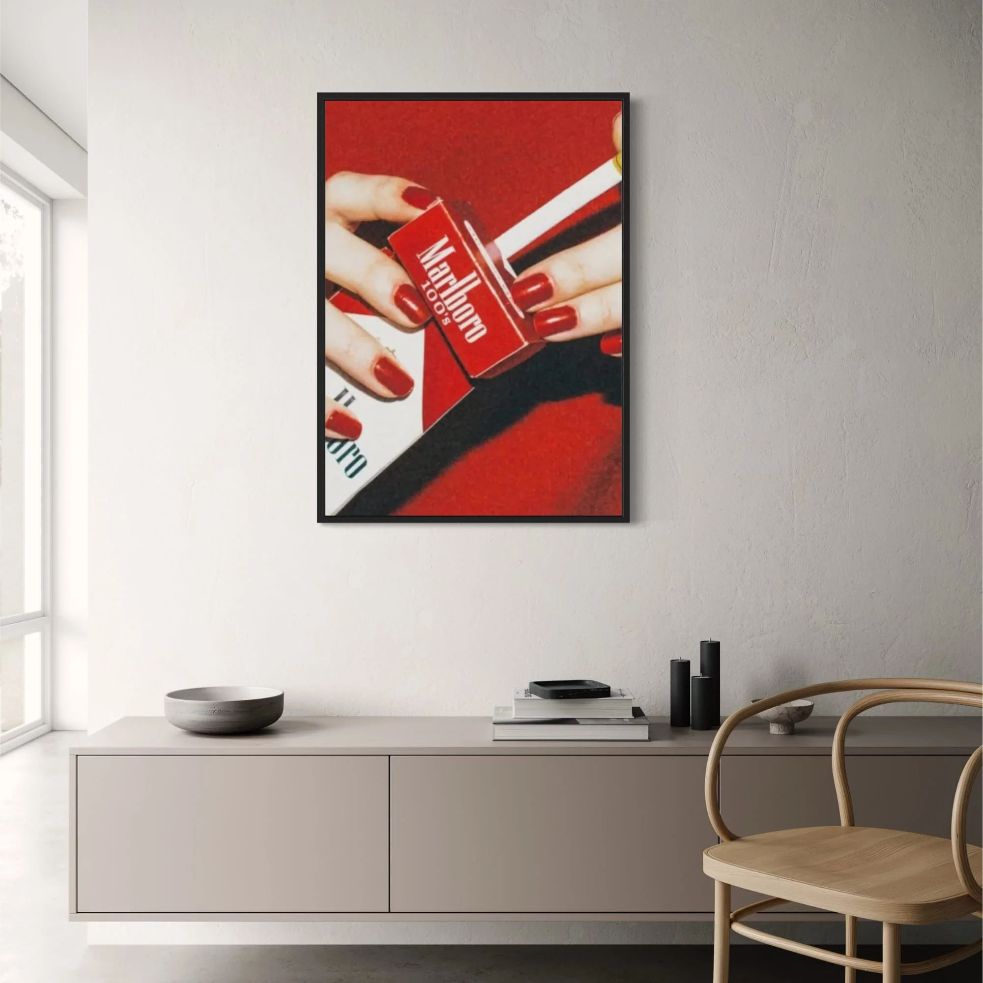 Red Fashion Marlboro Poster | Trendy Cigarette poster - Image 2