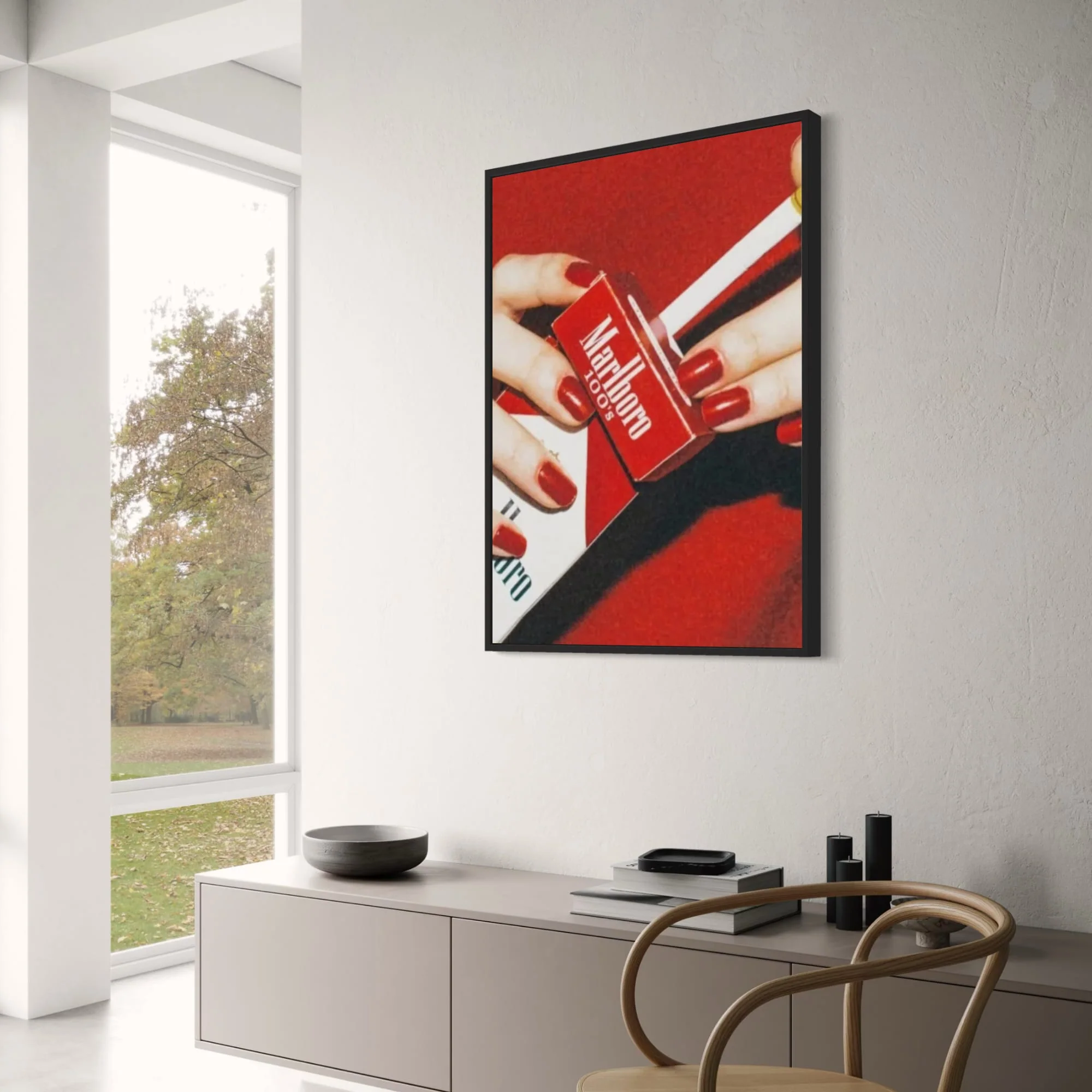 Red Fashion Marlboro Poster | Trendy Cigarette poster - Image 3