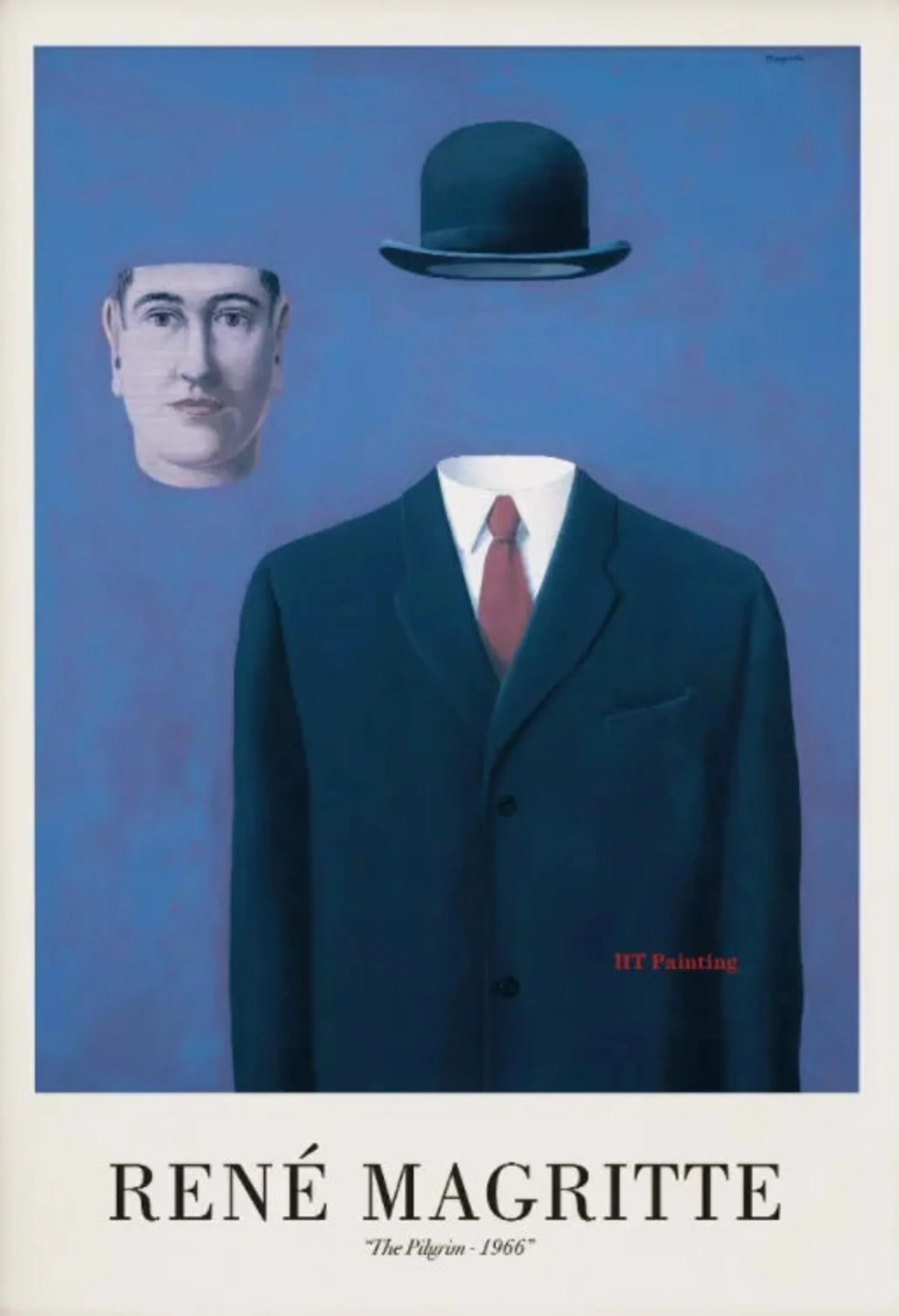 Rene Magritte | The Pilgrim 1966 | Surrealism - Image 4