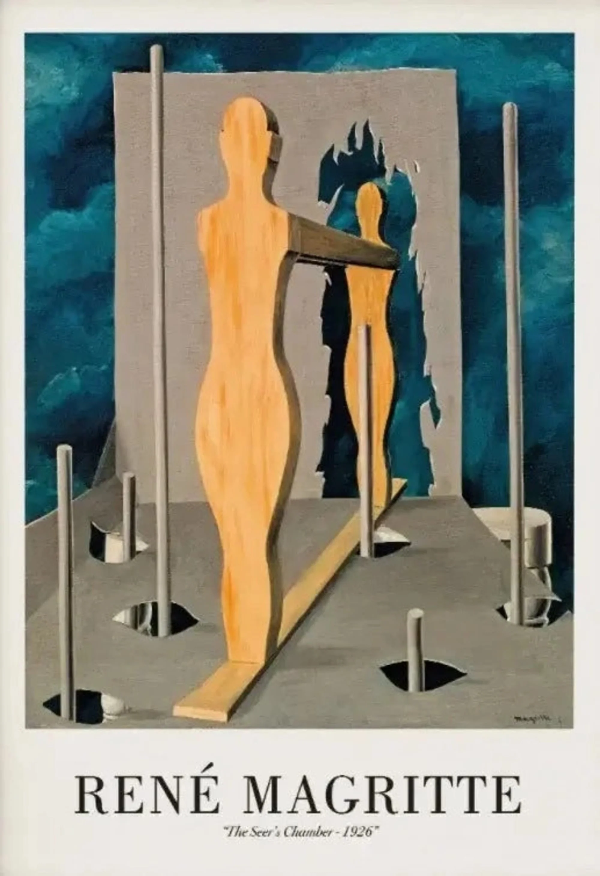 Rene Magritte | The Seer's Chamber 1926 | Surreal Vintage Style - Image 4