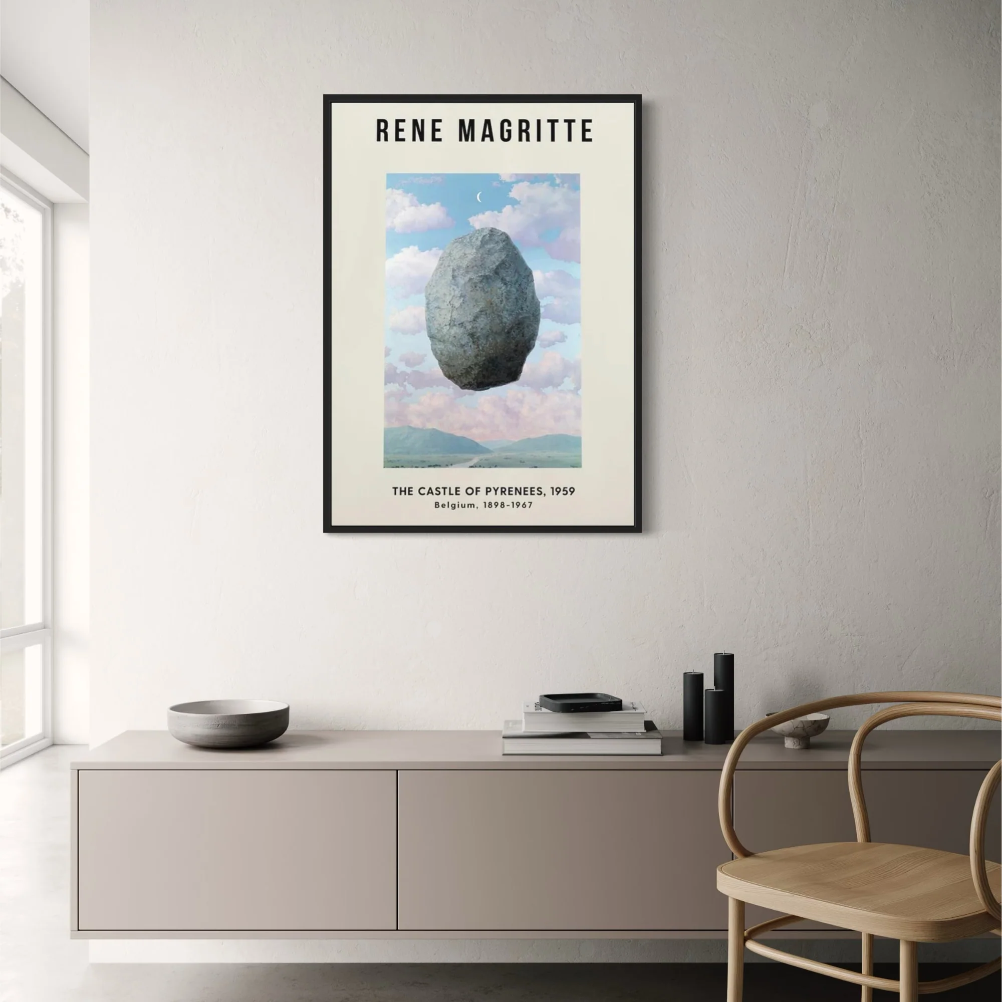 The Castle of Pyrenees | Rene Magritte | Surrealist - Image 2