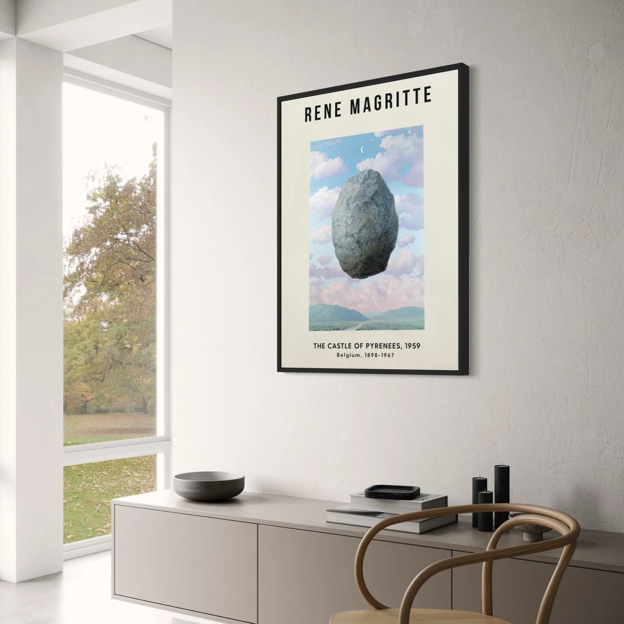 The Castle of Pyrenees | Rene Magritte | Surrealist - Image 3