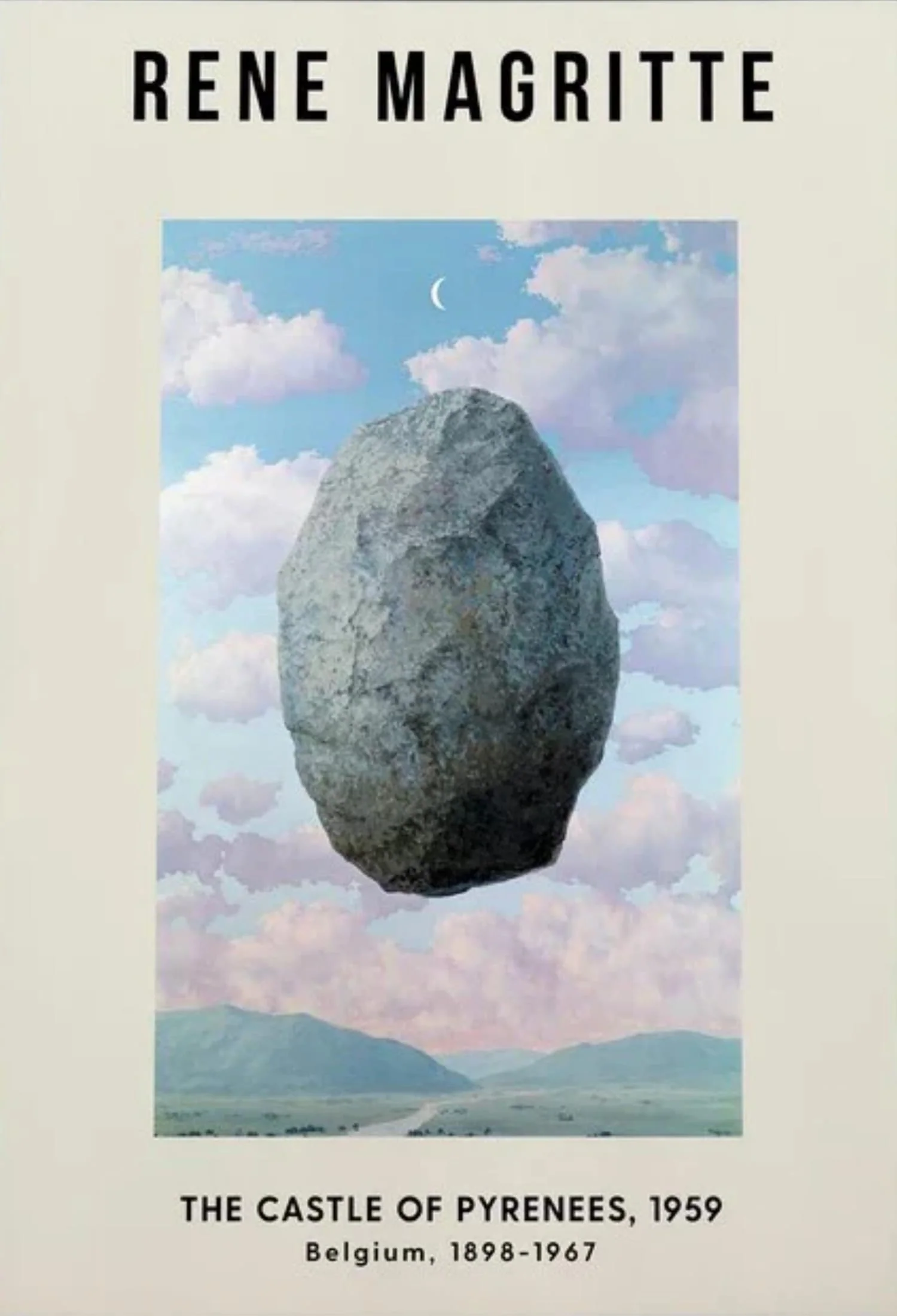 The Castle of Pyrenees | Rene Magritte | Surrealist - Image 4