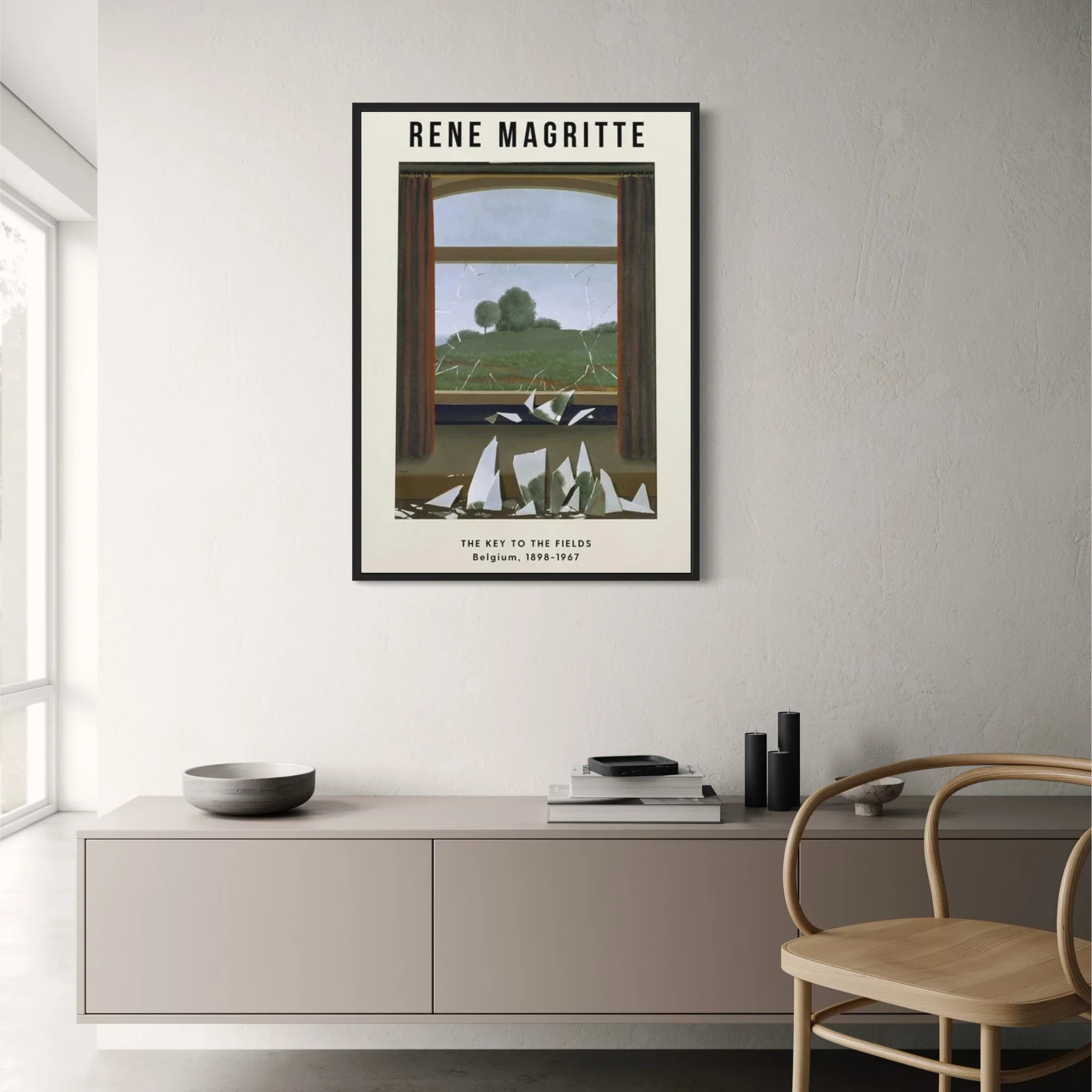 Rene Magritte The Key to the Fields | Surrealism Art - Image 2
