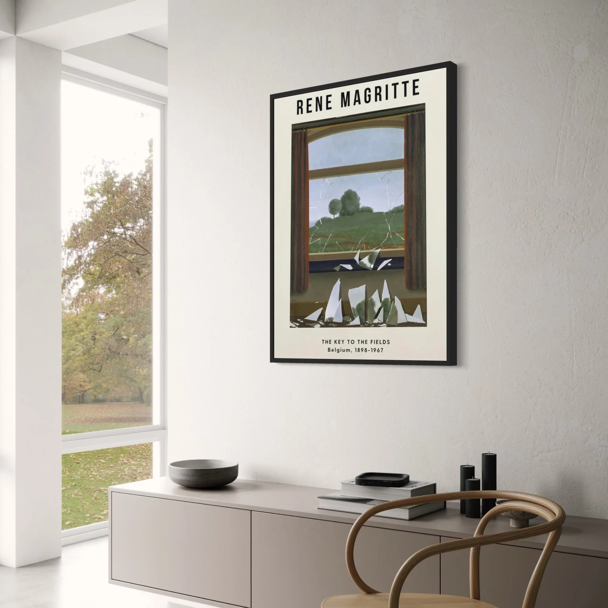 Rene Magritte The Key to the Fields | Surrealism Art - Image 3