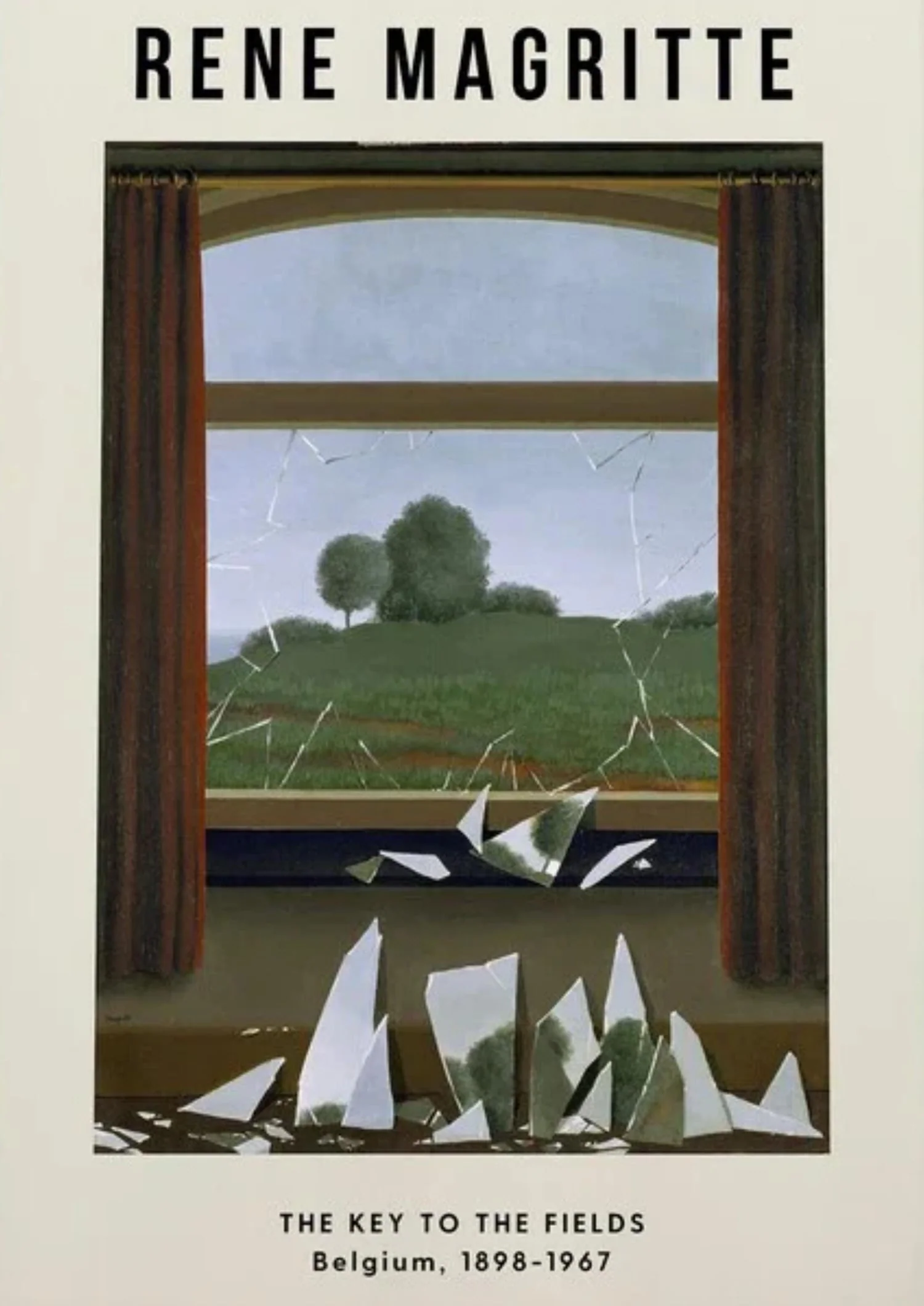 Rene Magritte The Key to the Fields | Surrealism Art - Image 4