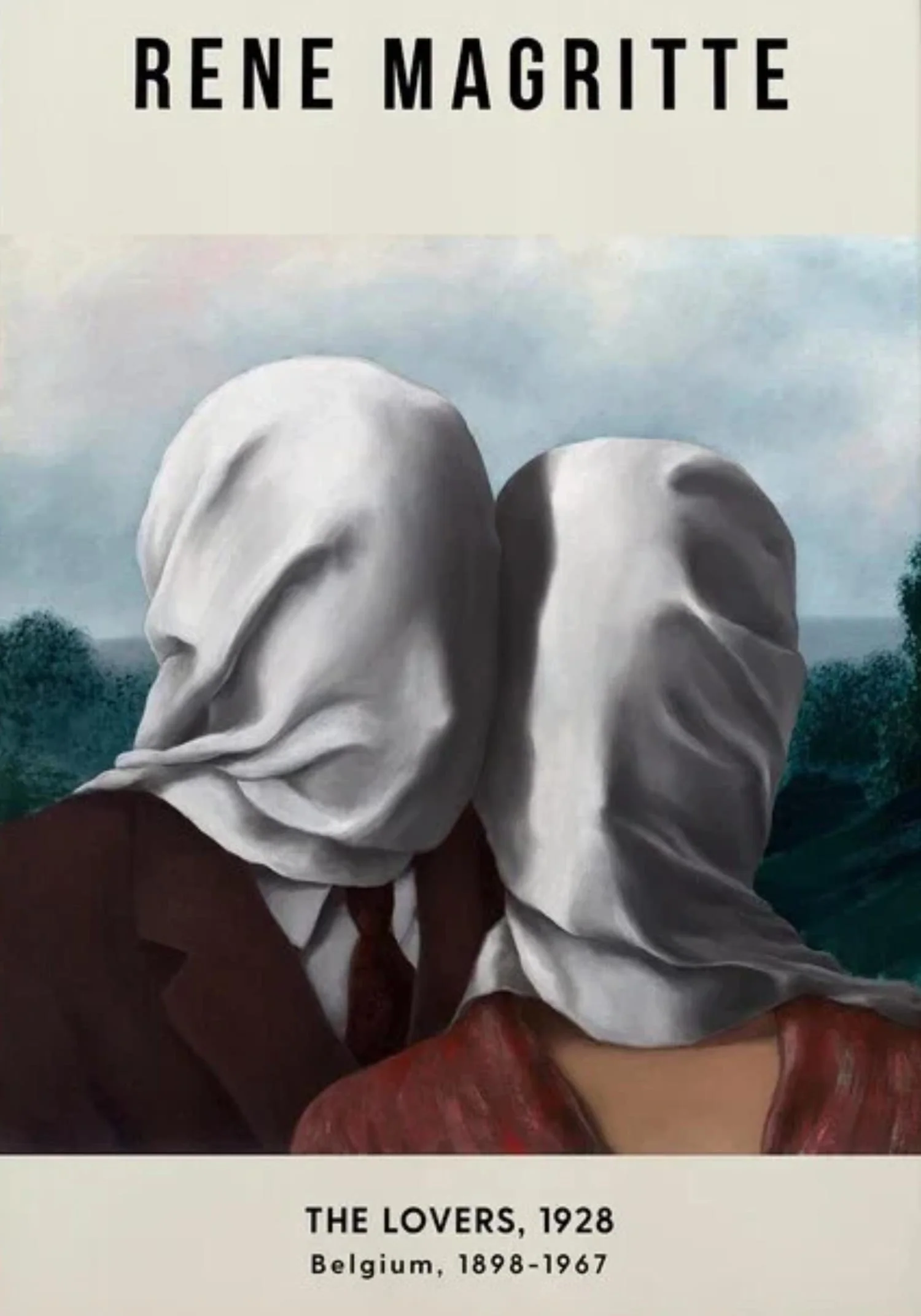 The Lovers 1928 | Rene Magritte Surrealism Art - Image 4