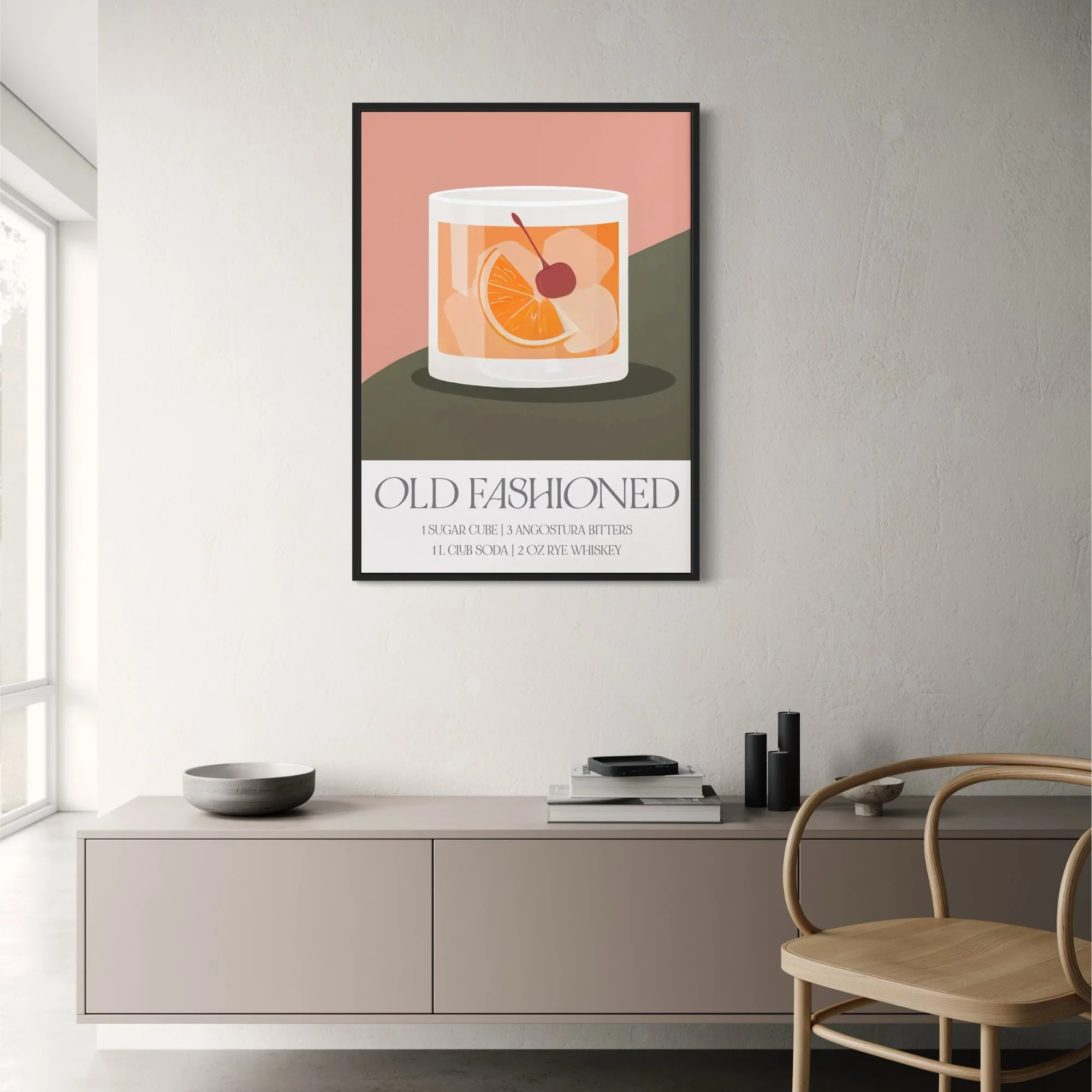 Old Fashioned Recipe | Vintage Bar Decor - Image 2
