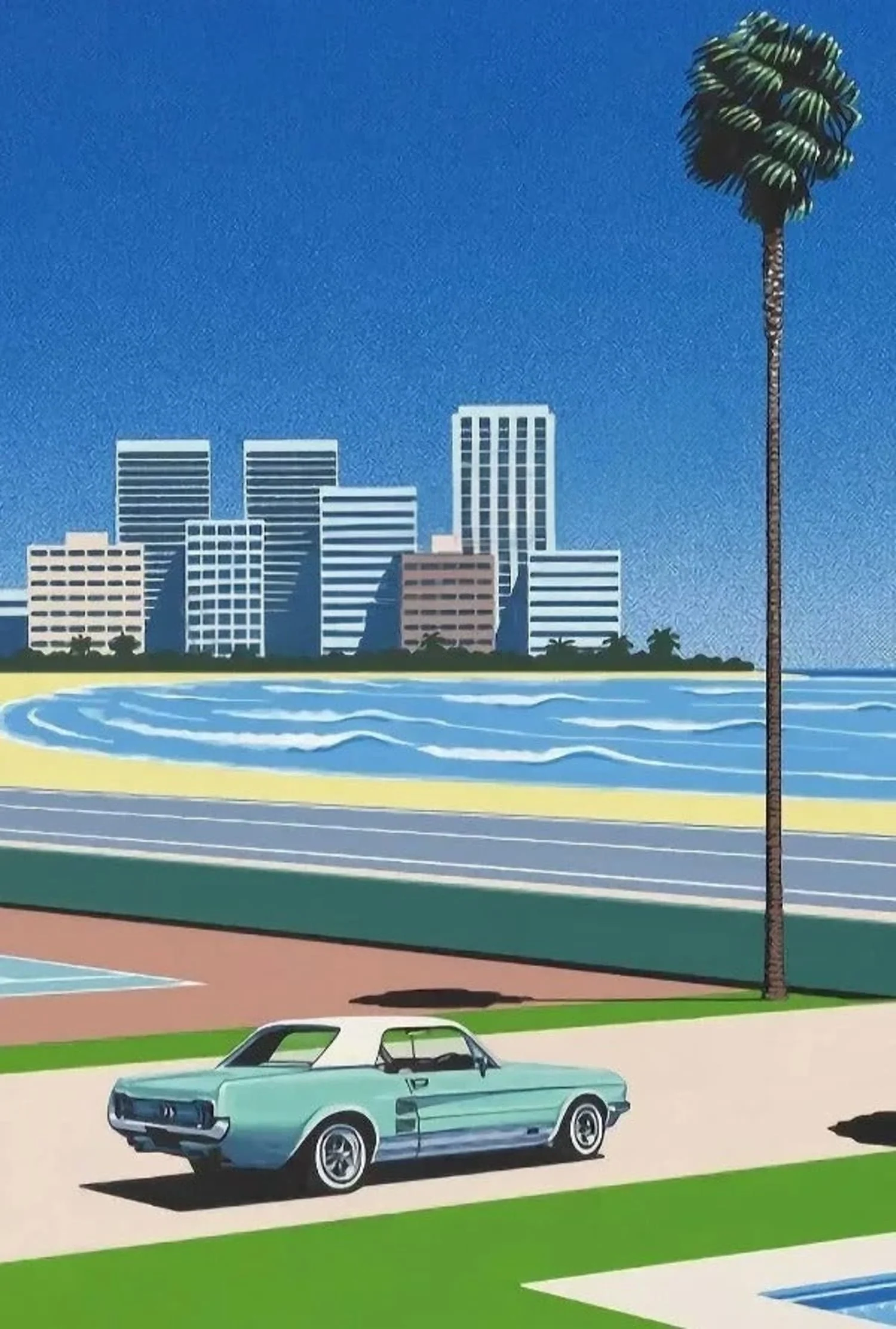 Hiroshi Nagai | Retro Vaporwave | Tropical Beach City - Image 4