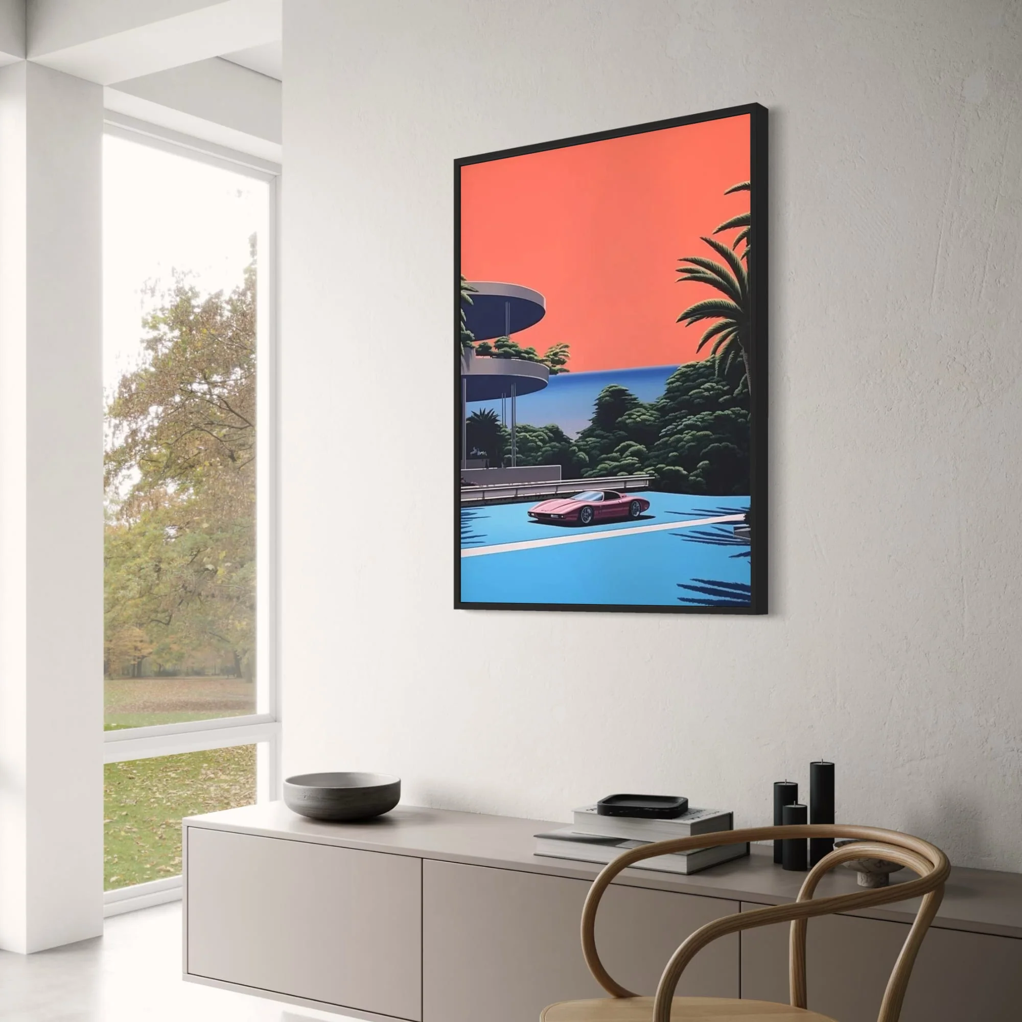 Retro Vaporwave Cityscape | Hiroshi Nagai | Japanese Tropical Beach - Image 3