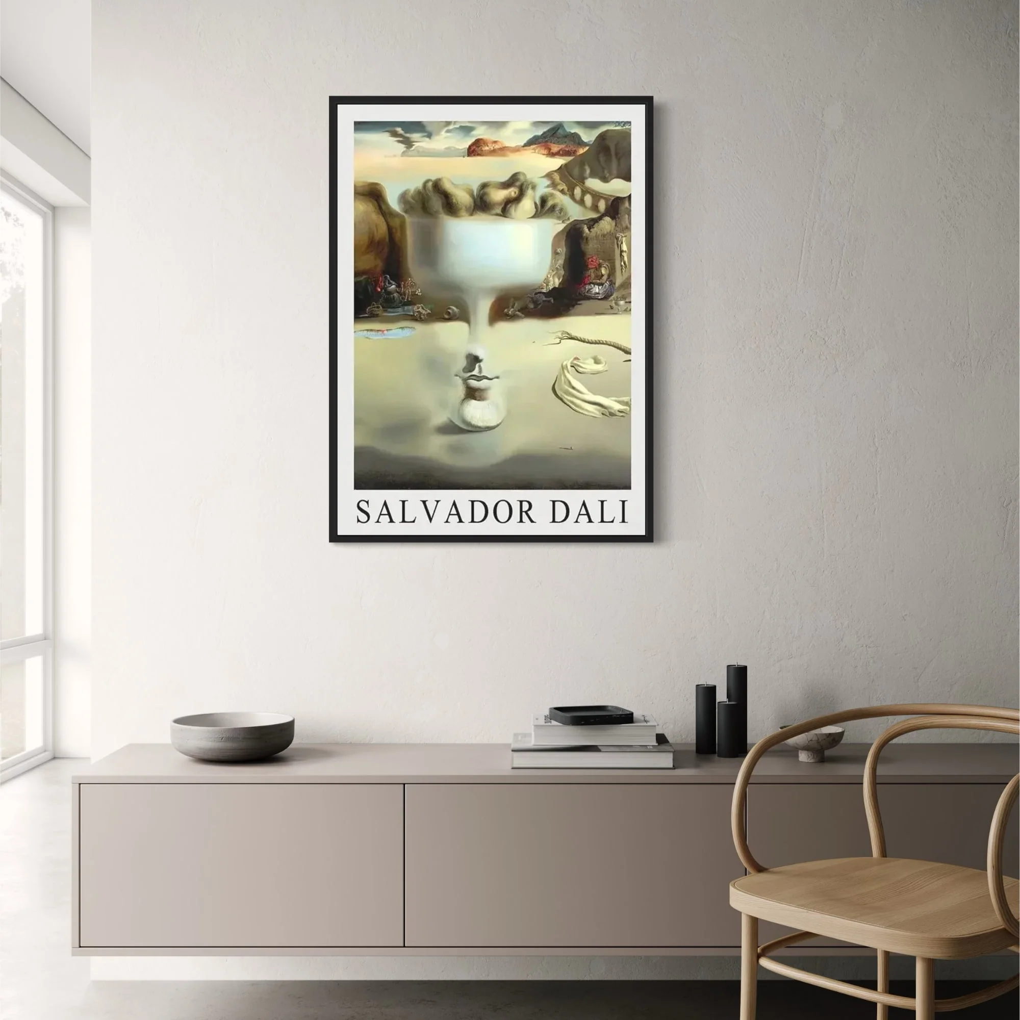 Salvador Dali | Surrealism | Face and Fruit Dish on Beach - Image 2