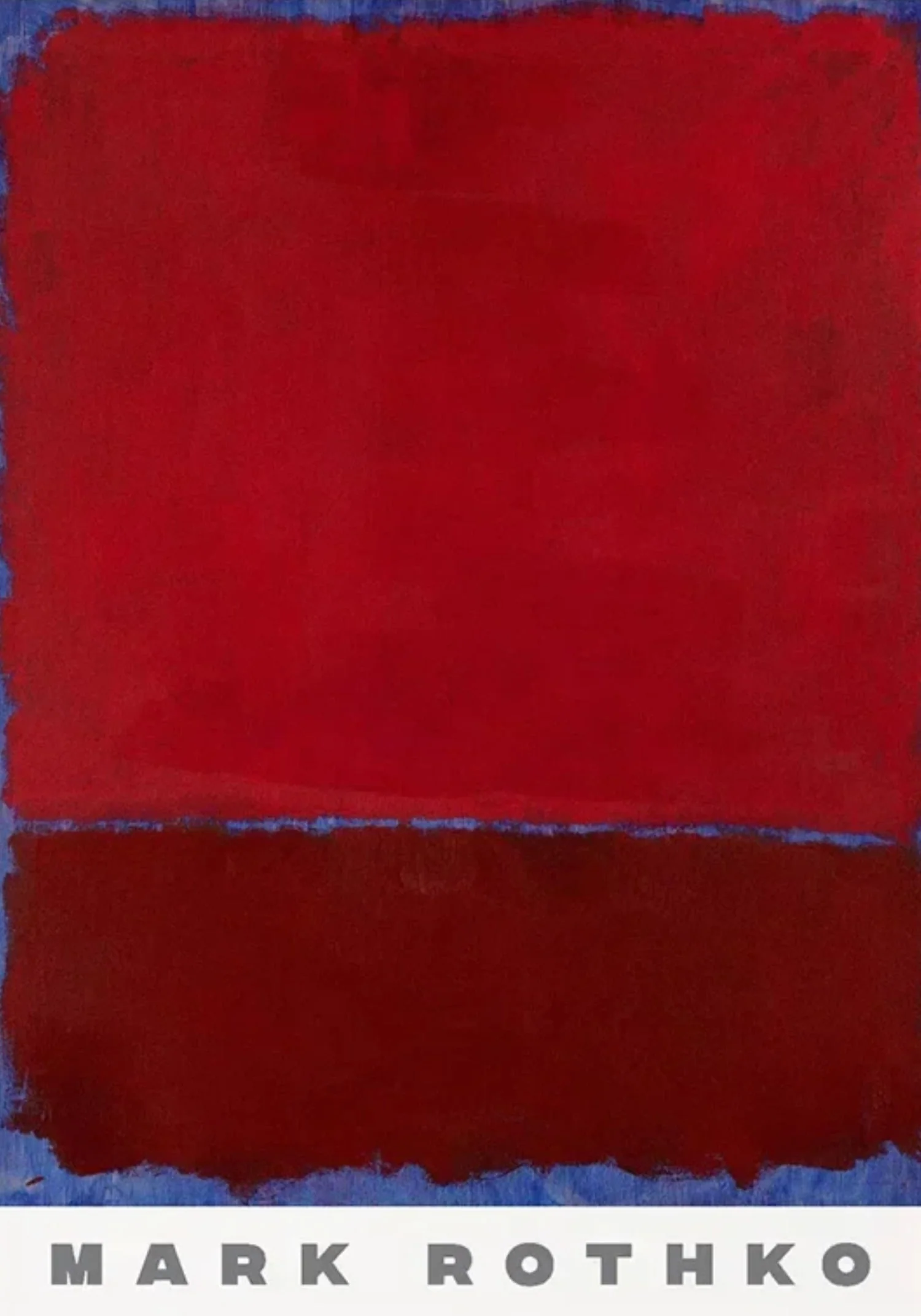 Mark Rothko | Abstract Expressionism | Bordeaux & Red on Blue - Image 4
