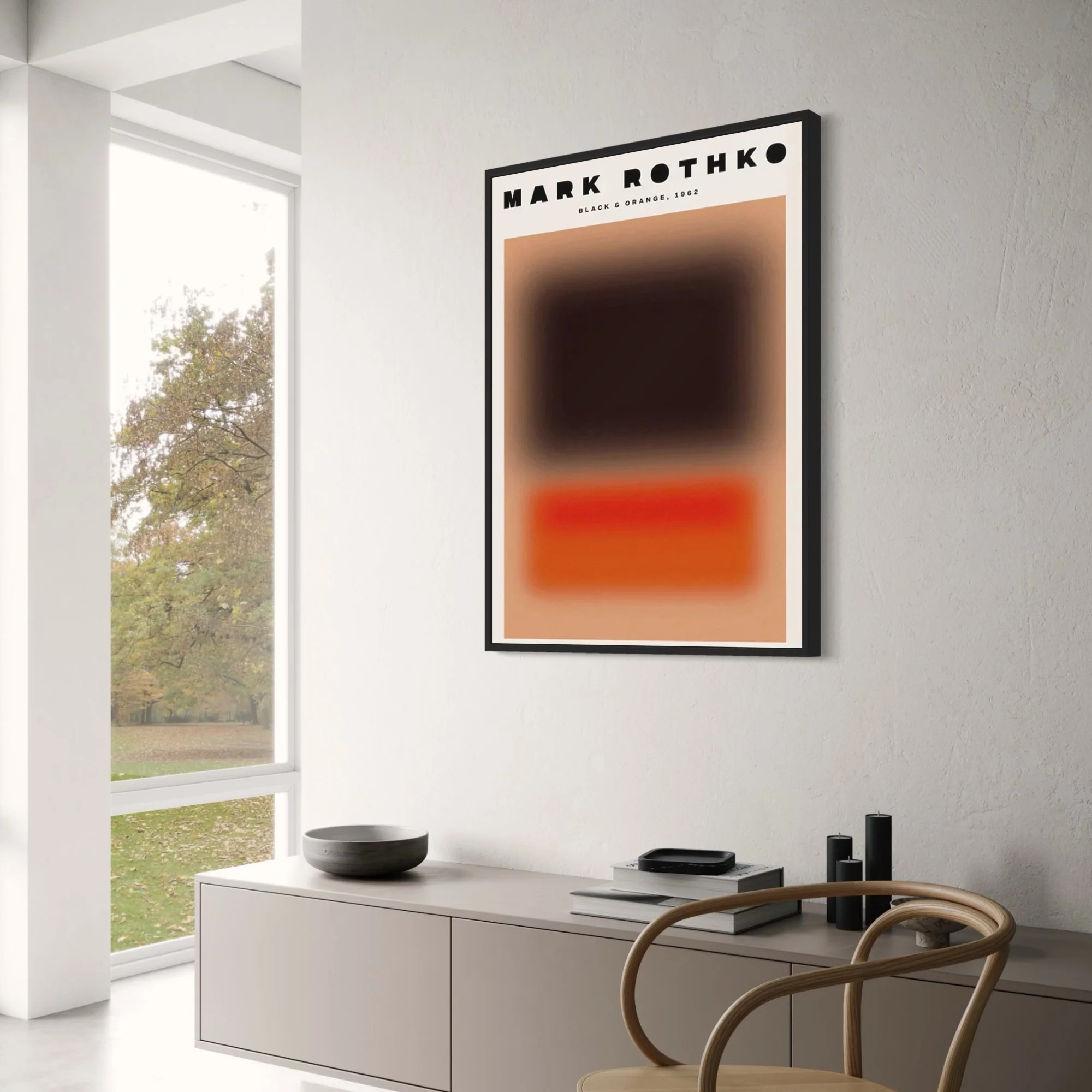 Mark Rothko | Blurred Red & Black Abstract - Image 3