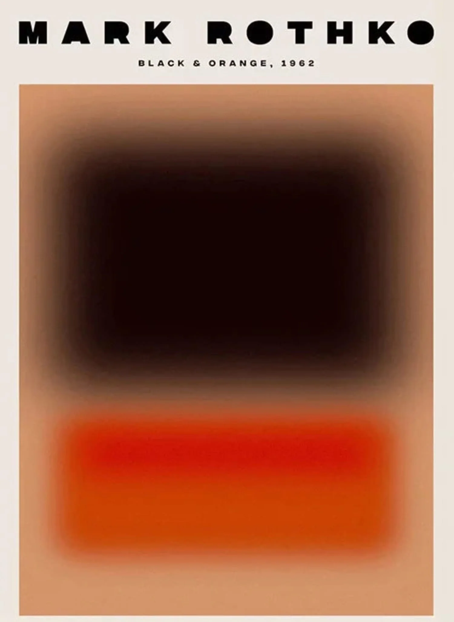 Mark Rothko | Blurred Red & Black Abstract - Image 4