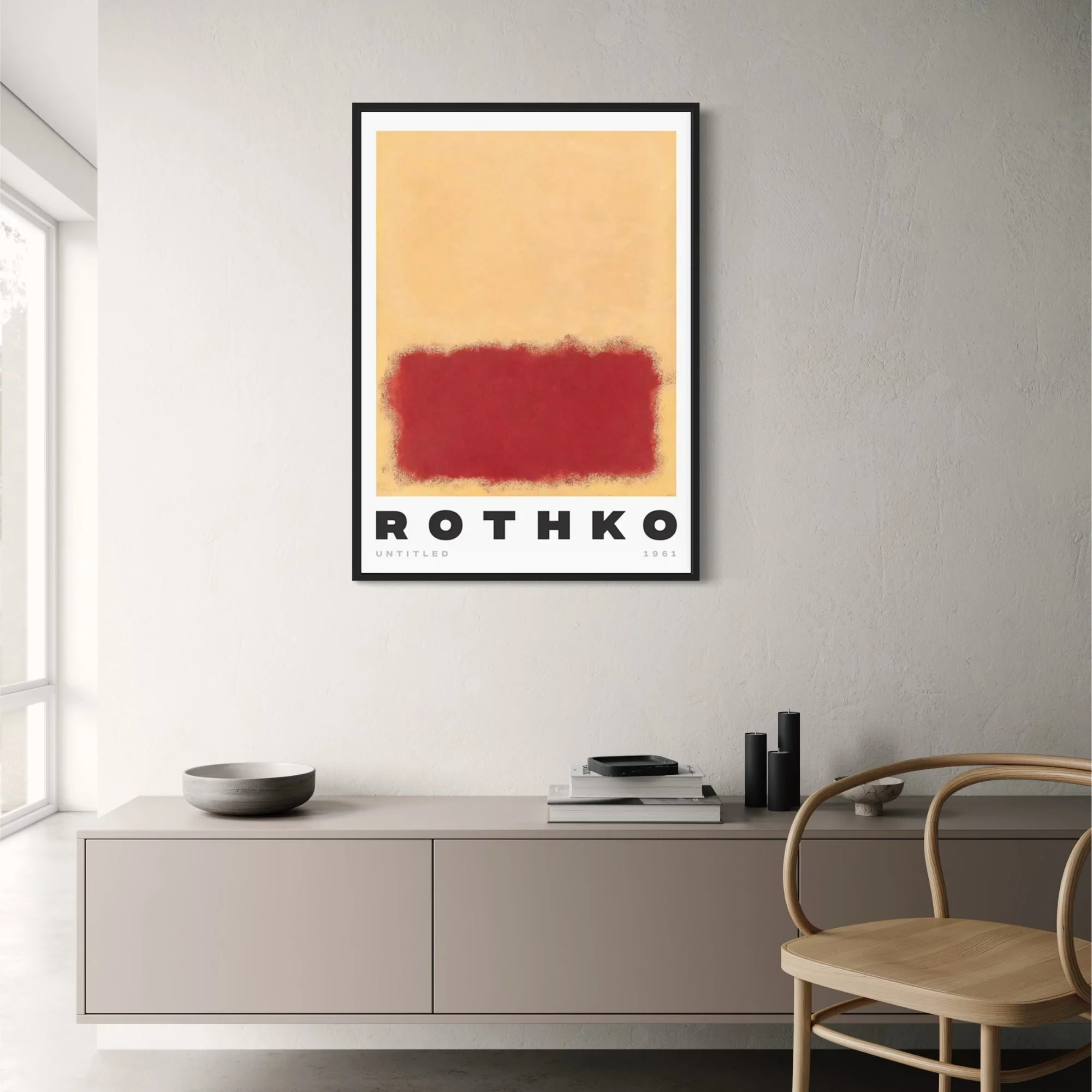Mark Rothko | Red on Creme Abstract - Image 2