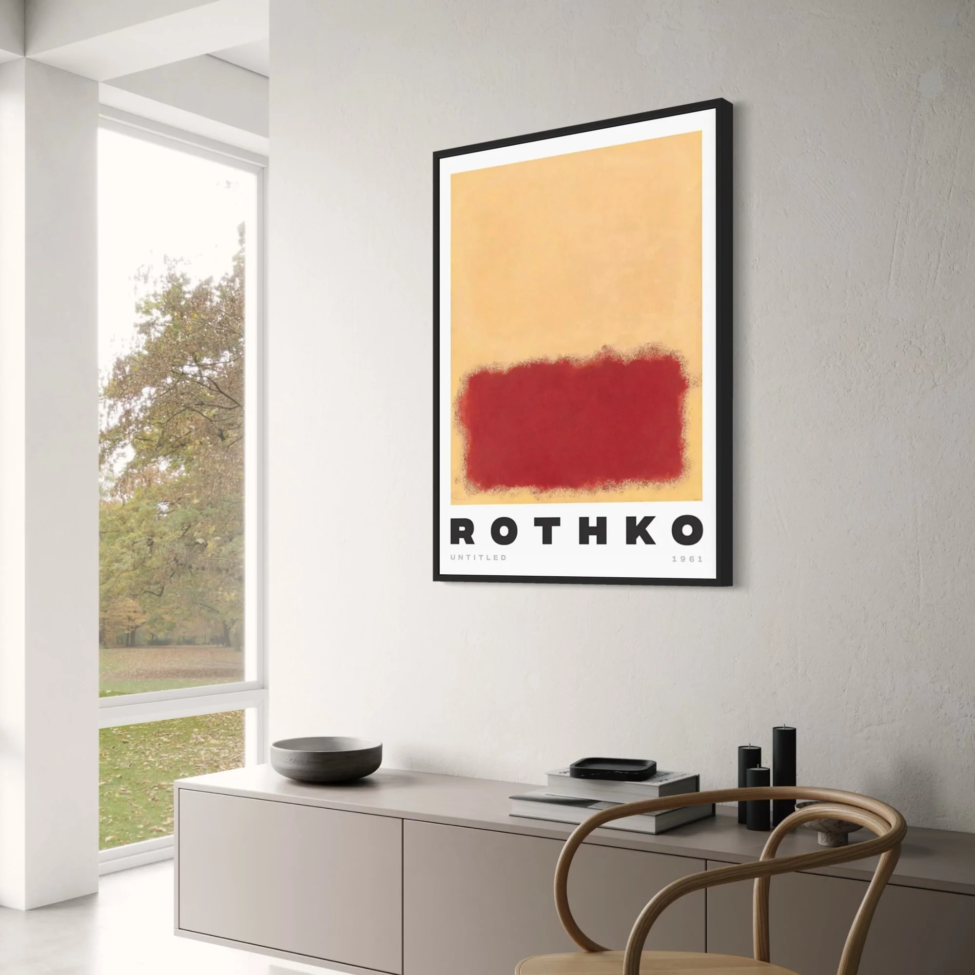 Mark Rothko | Red on Creme Abstract - Image 3