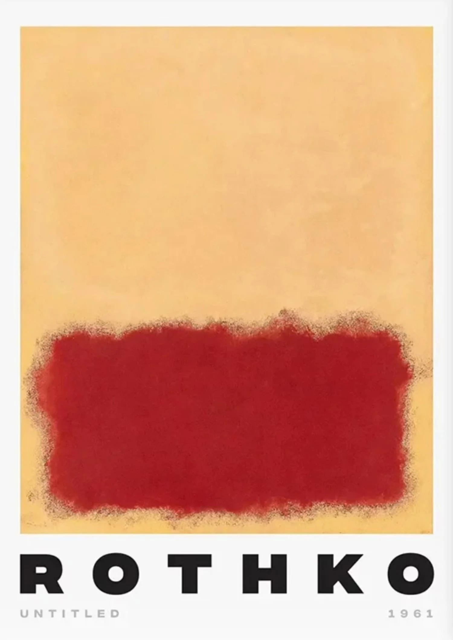 Mark Rothko | Red on Creme Abstract - Image 4