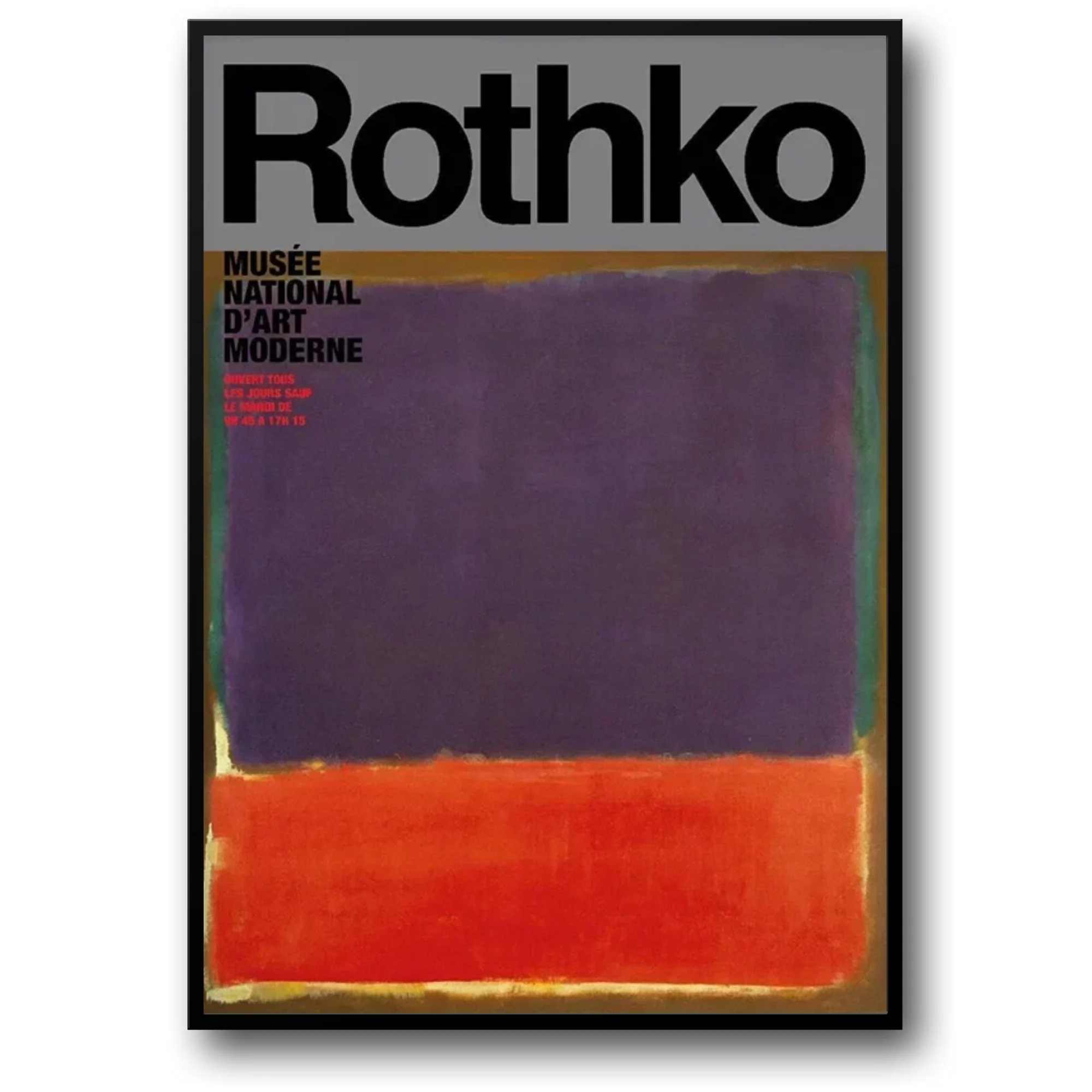 Rothko | Purple and Red Composition | Color Field Painting