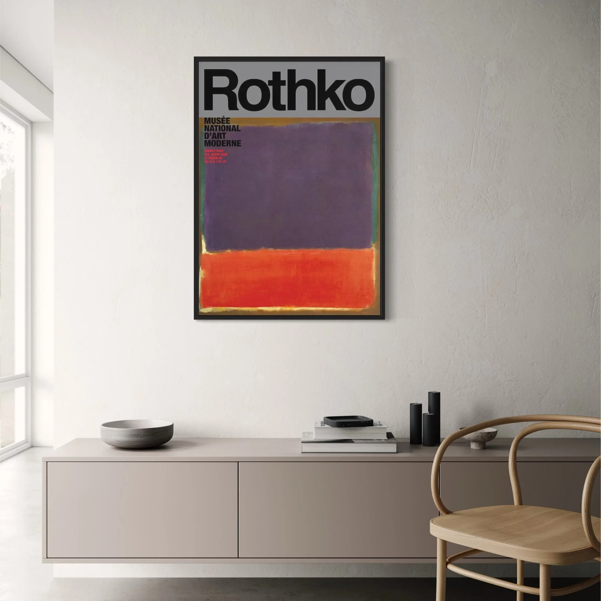 Rothko | Purple and Red Composition | Color Field Painting - Image 2