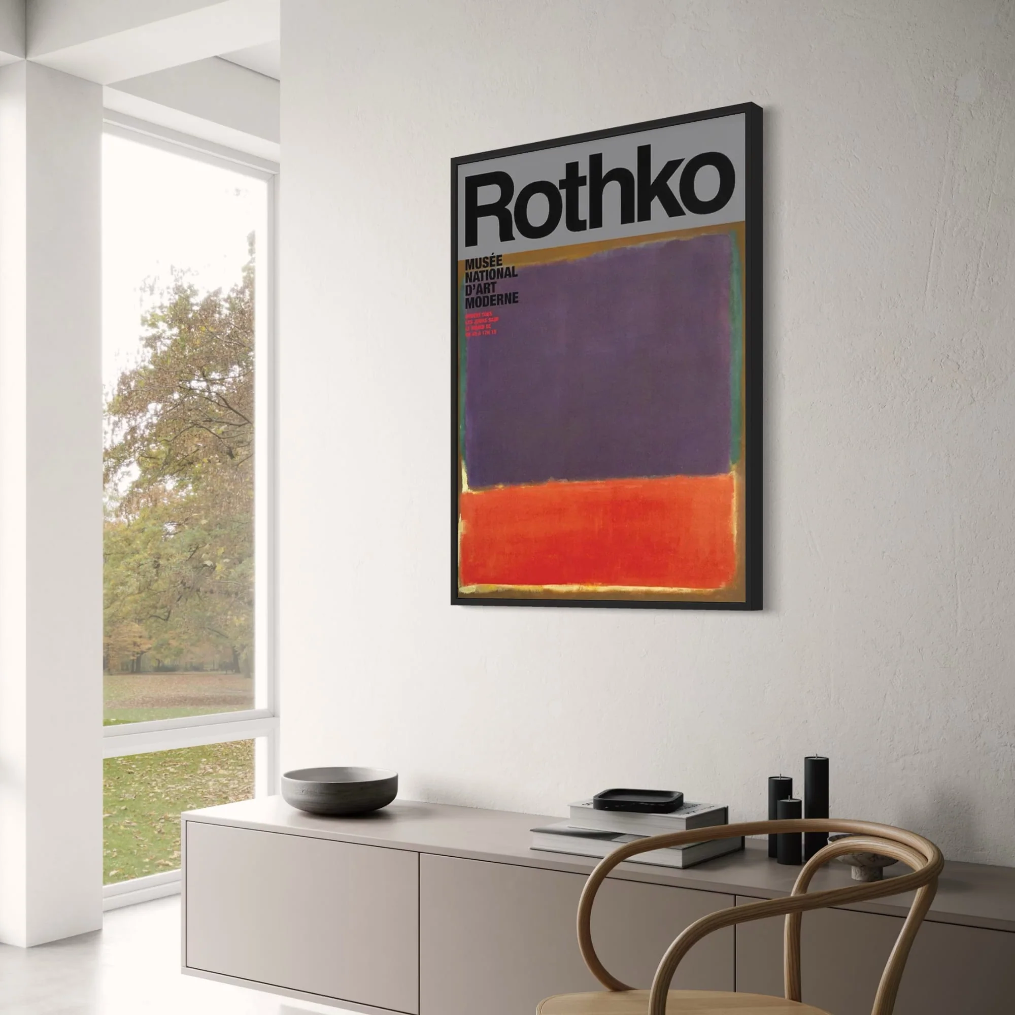 Rothko | Purple and Red Composition | Color Field Painting - Image 3