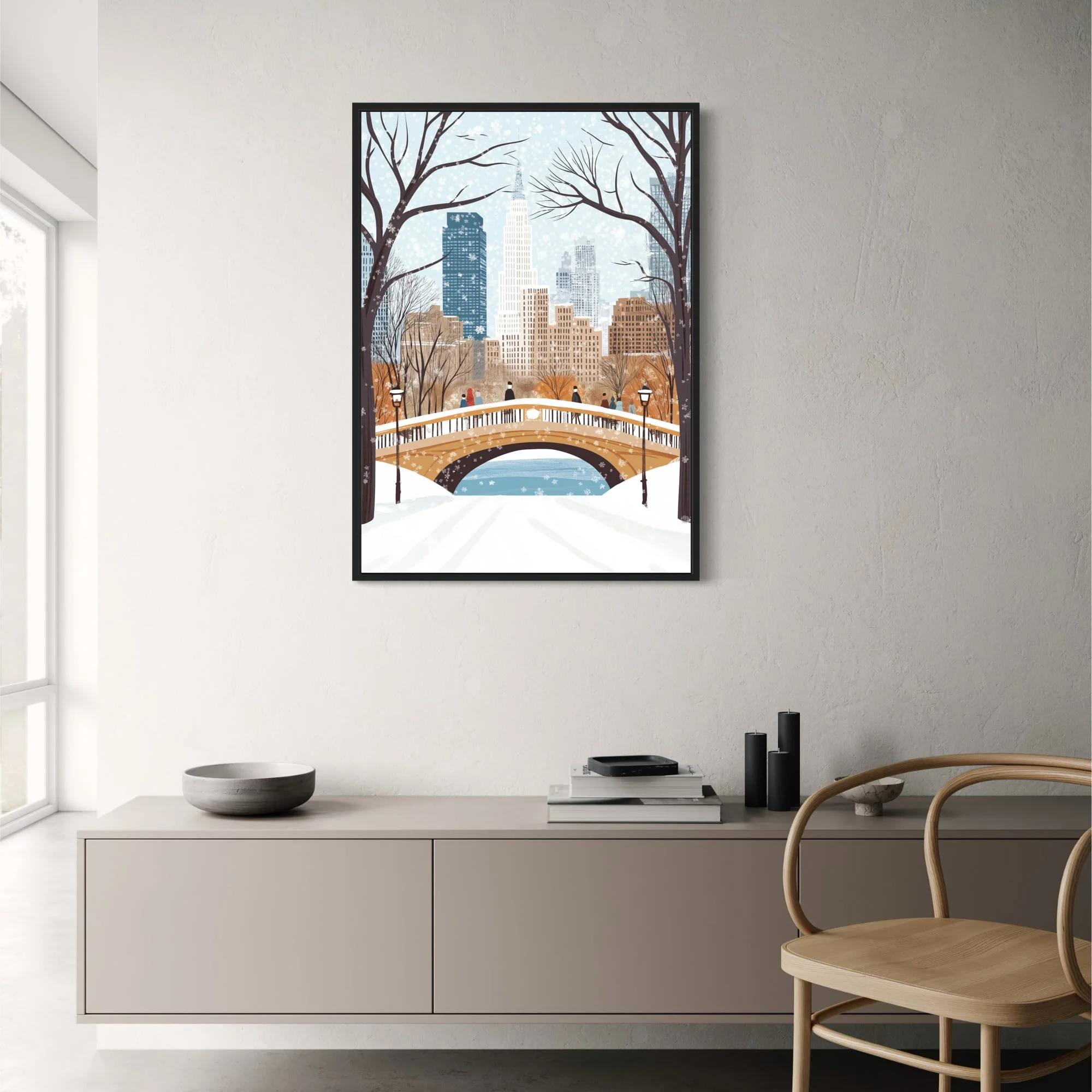 Winter Cityscape | Snowfall & Skyscrapers - Image 2