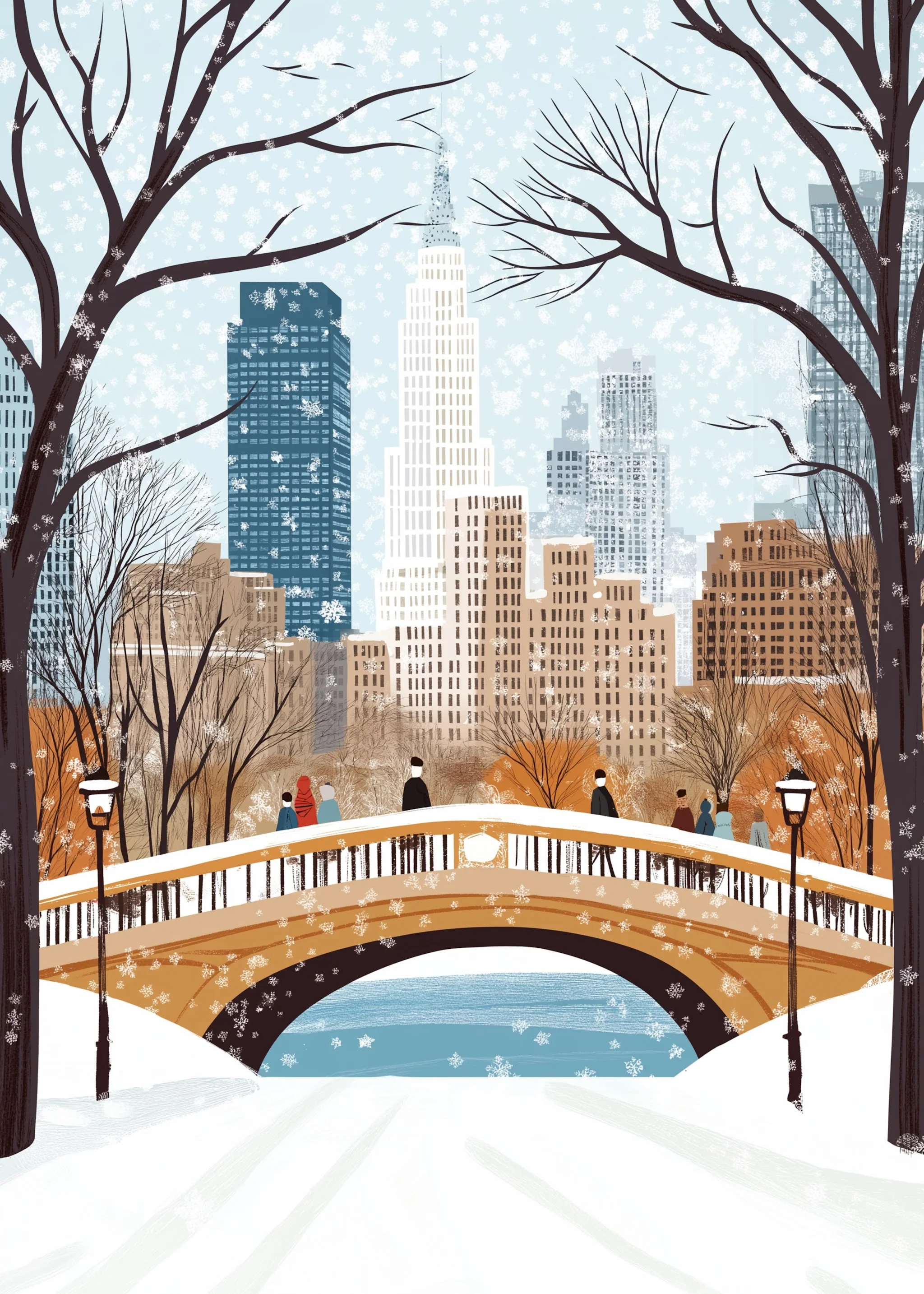 Winter Cityscape | Snowfall & Skyscrapers - Image 5