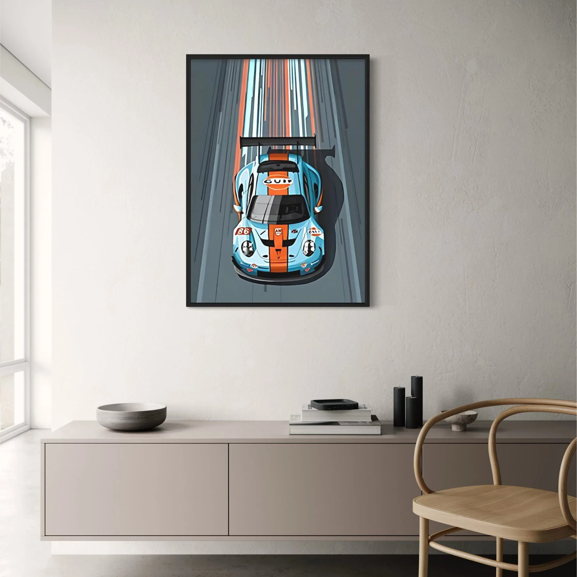 Porsche 911 | Gulf Oil | Vintage Le Mans Style - Image 2